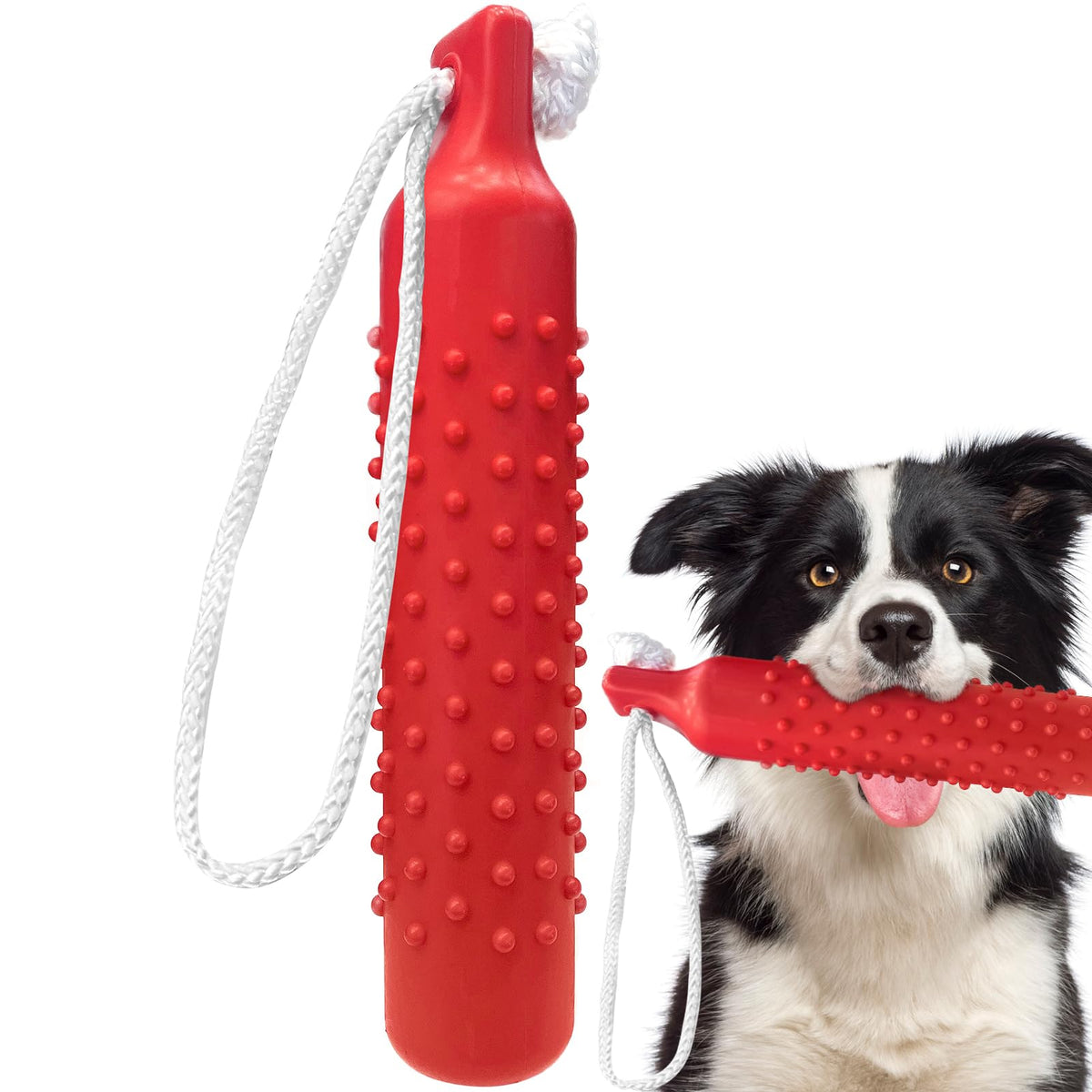Bingpet Dog Float Bumper Toy,10.2 Inch Large Training Dummy Retrieving Bumpers Summer Pool Toy Tug Game For Large Xl Dogs Retriever