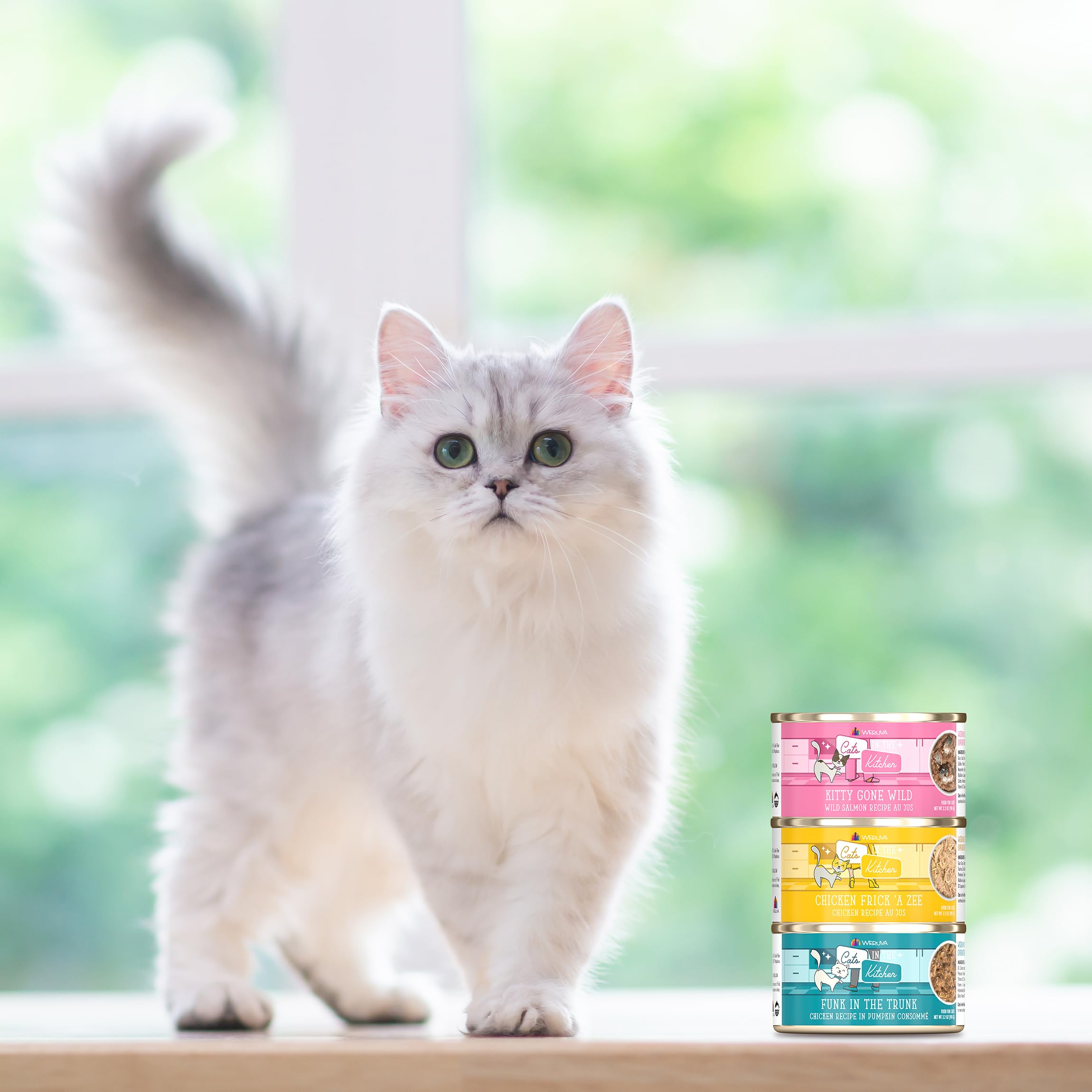 Weruva Cats in The Kitchen, La Isla Bonita with Mackerel & Shrimp Au Jus Cat Food, 3.2oz Can (Pack of 24)