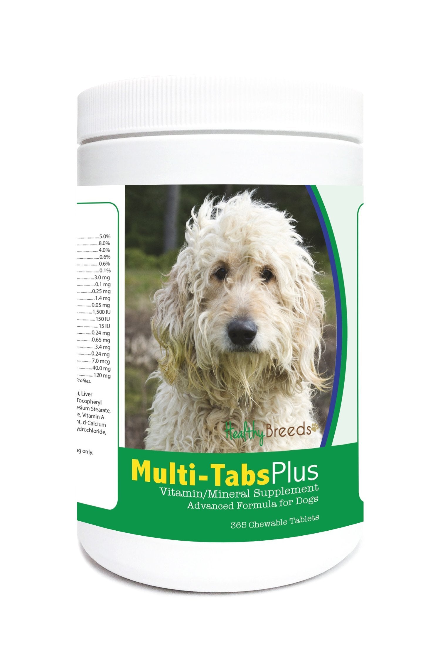 Healthy Breeds Goldendoodle Multi-Tabs Plus Chewable Tablets 365 Count