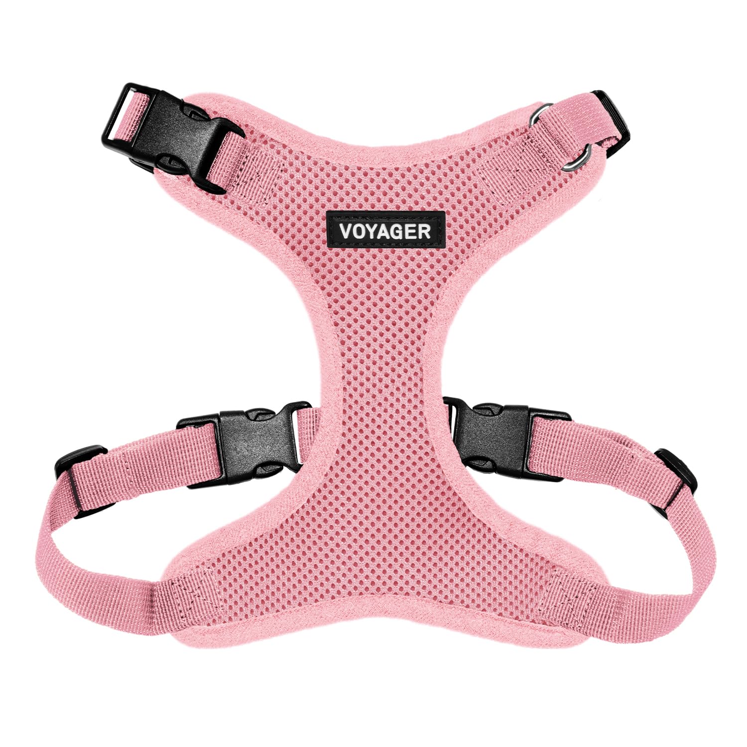 Voyager Step-In Lock Pet Harness - All Weather Mesh, Adjustable Step In Harness For Cats And Dogs By Best Pet Supplies - Pink, X