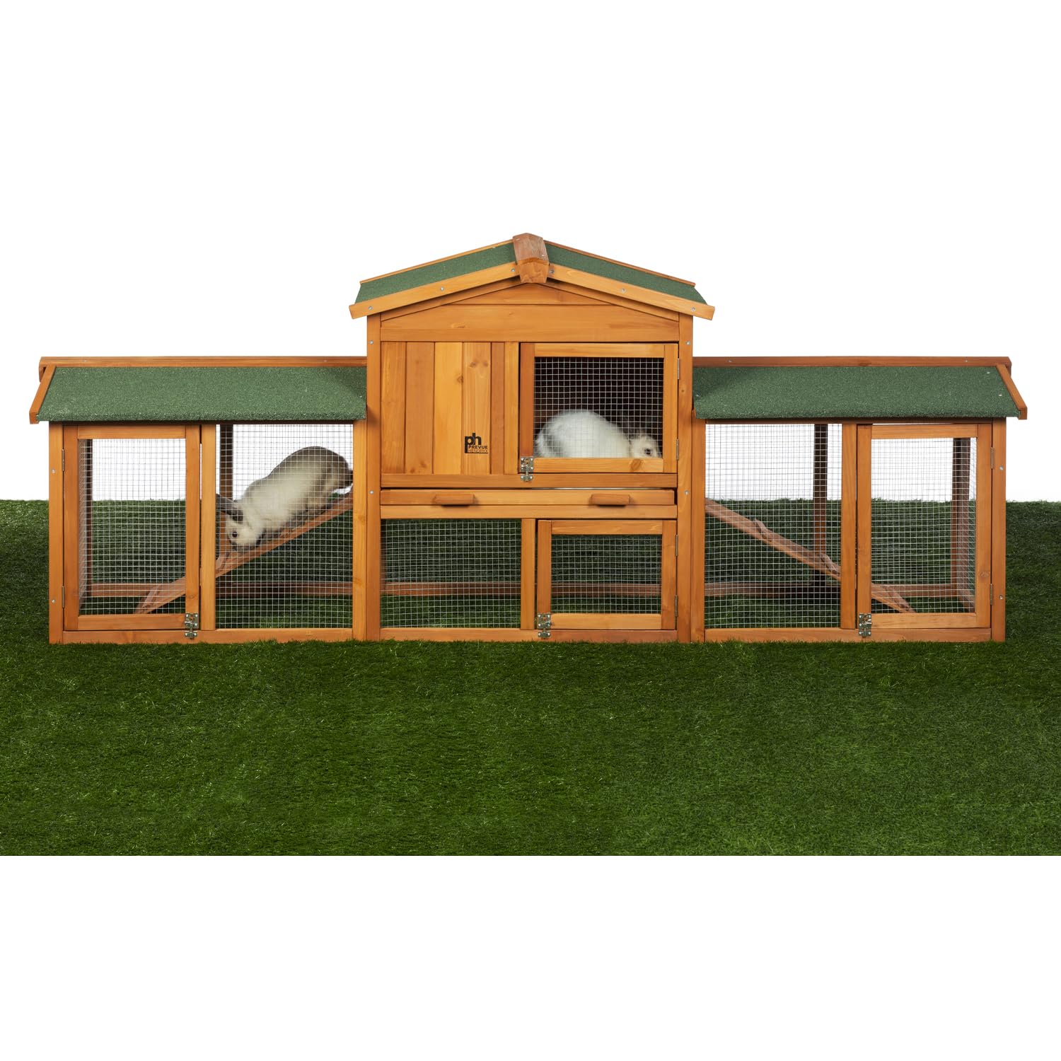 Prevue Pet Products Rabbit Hutch With Double-Run