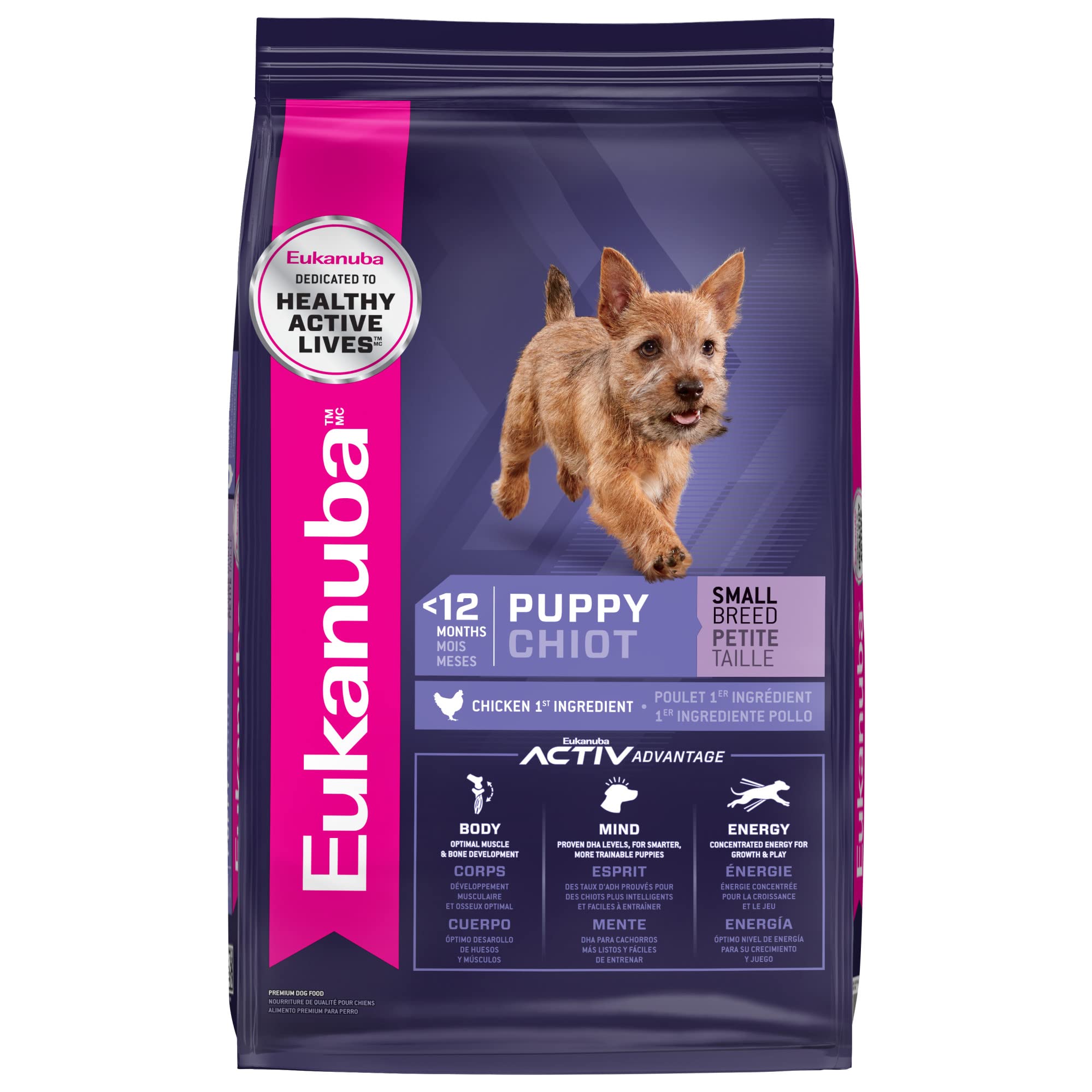 Eukanuba Puppy Small Breed Dry Dog Food, 4.5 lb. bag