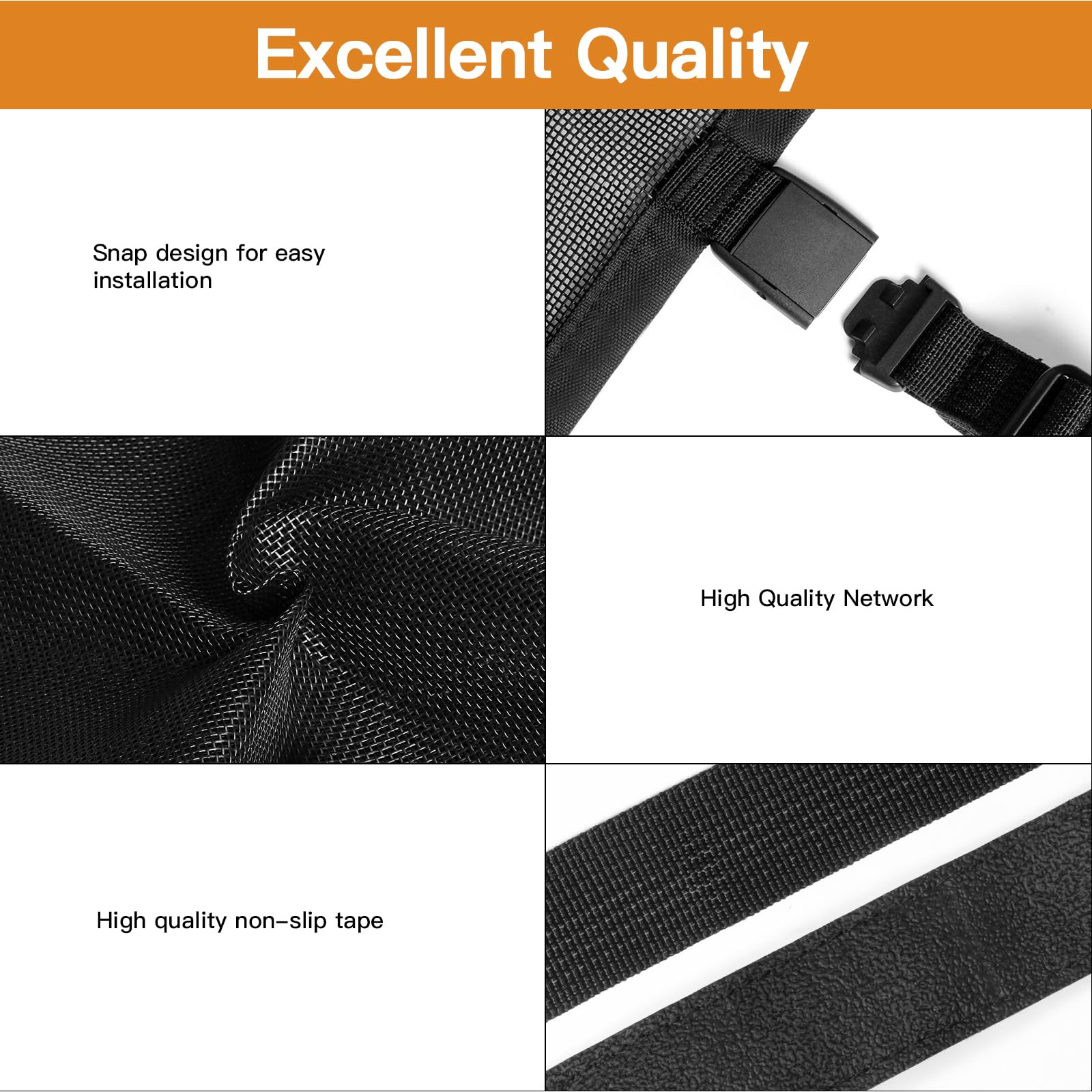 Dog Pet Mesh Gate Stairs - Baby Safety Barrier Gates for Stairway - No Drilling Puppy Gates for Indoor - Banister to Banister Ba