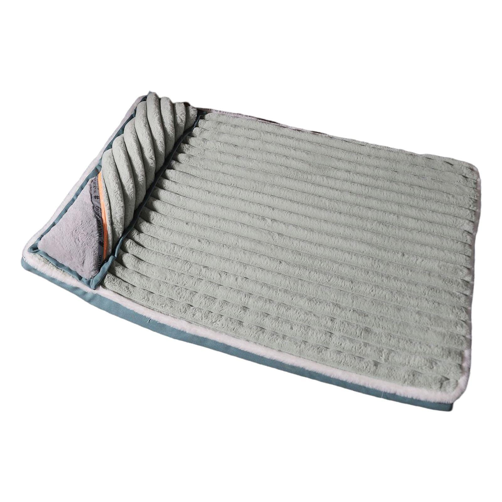 Pet Bed Mat Dog Cat Sleep Pad Cushion Mattress Green 97x66x4.5cm