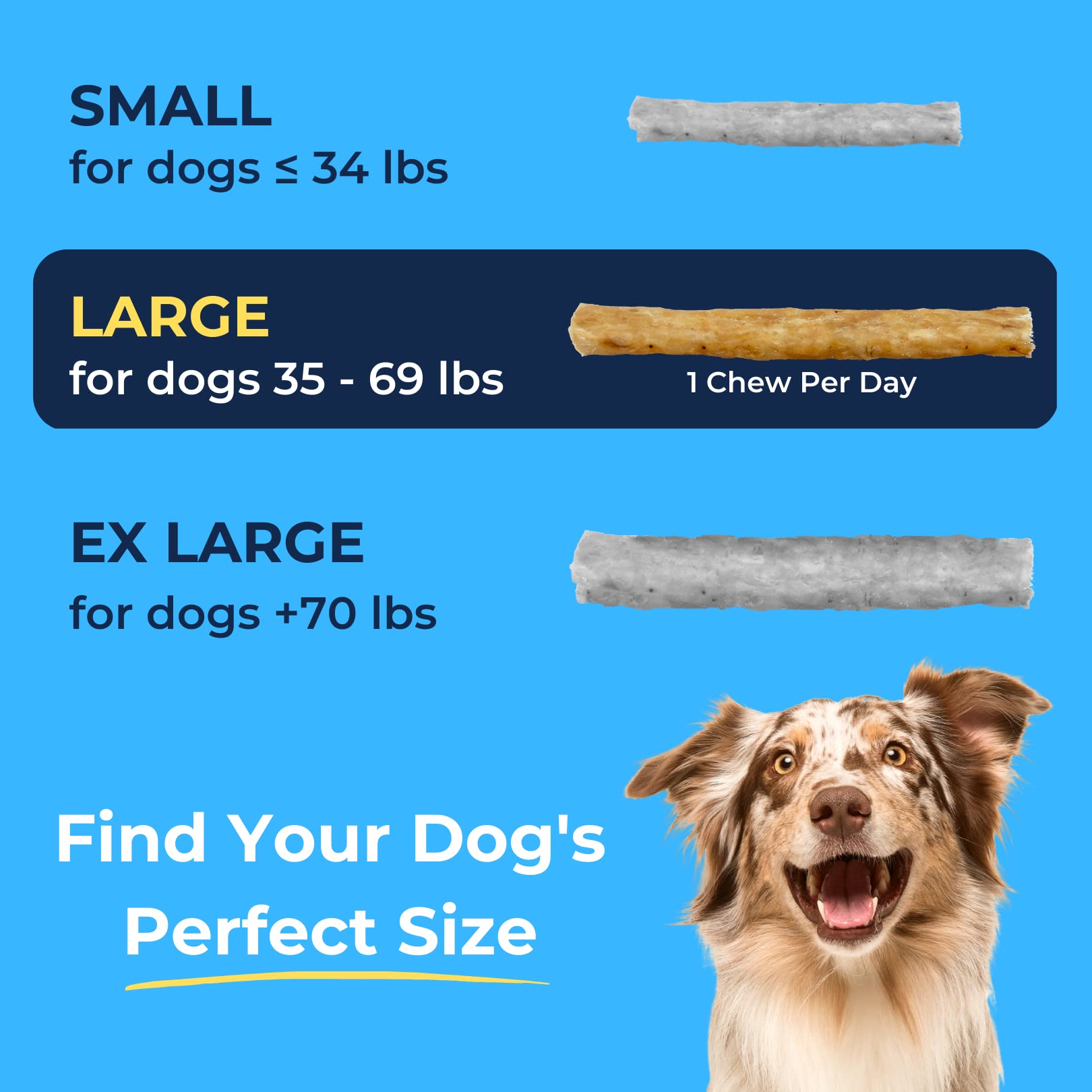 Tartar Shield Tartar Chews for Large Dogs | Vet Approved Dental Treats | 24 Count