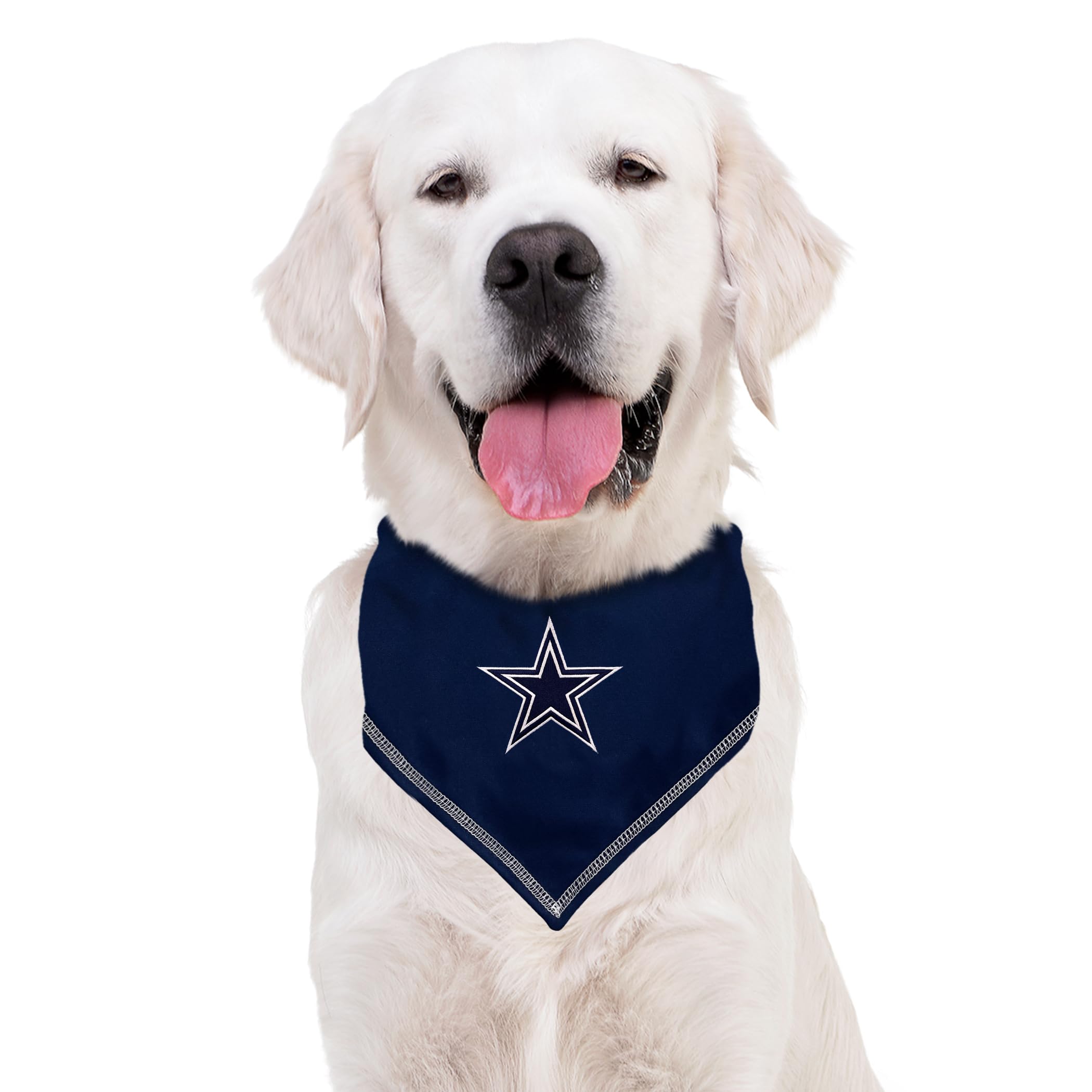 Pets First Nfl Dallas Cowboys Tie Bandana, Large/X-Large. Dog Bandana Scarf Bib For Pet Cat Dog. The Ultimate Game-Day, Party Ba