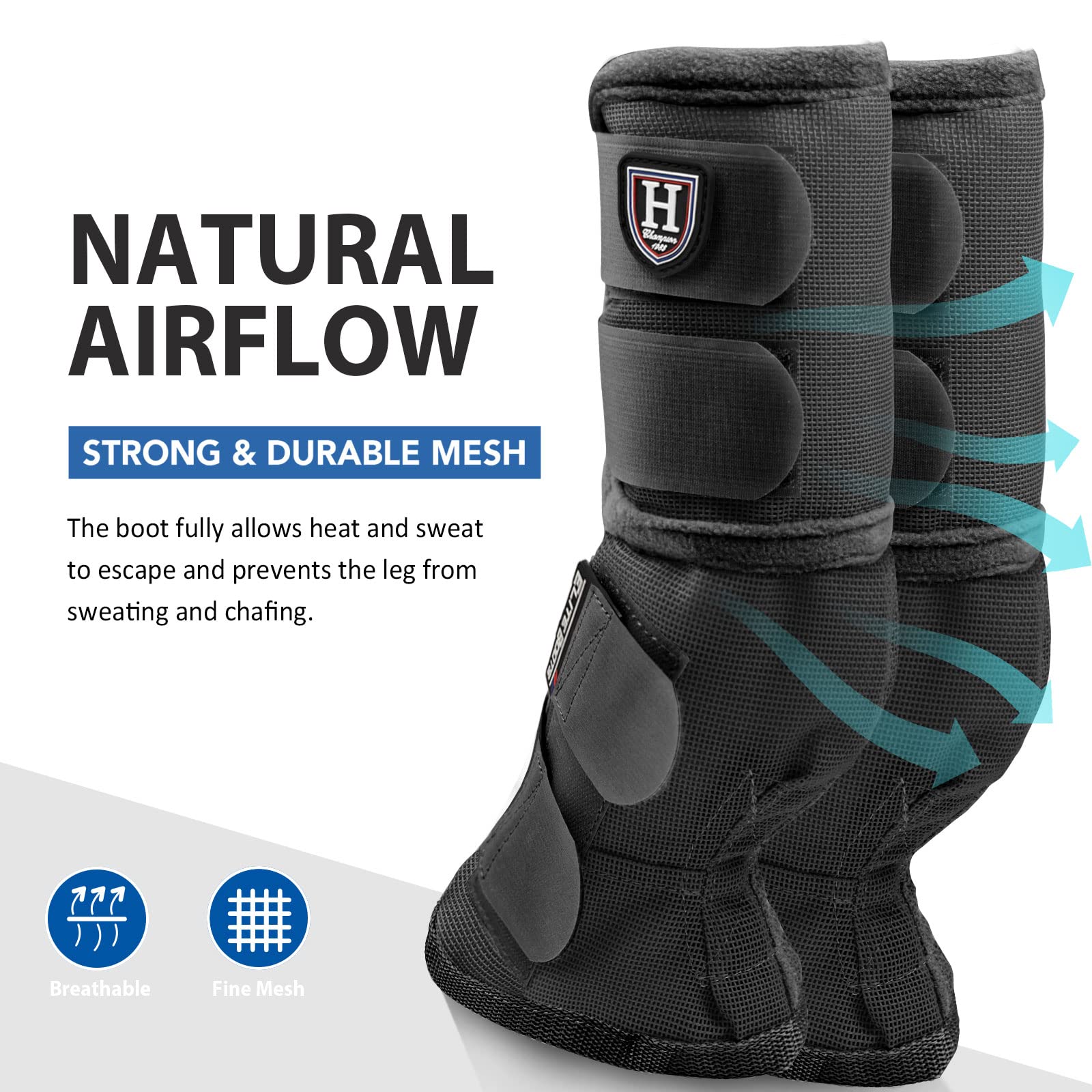 Harrison Howard Horse Leg Guard Stomp Reduction Hook And Loop Closures Rubbing Prevention