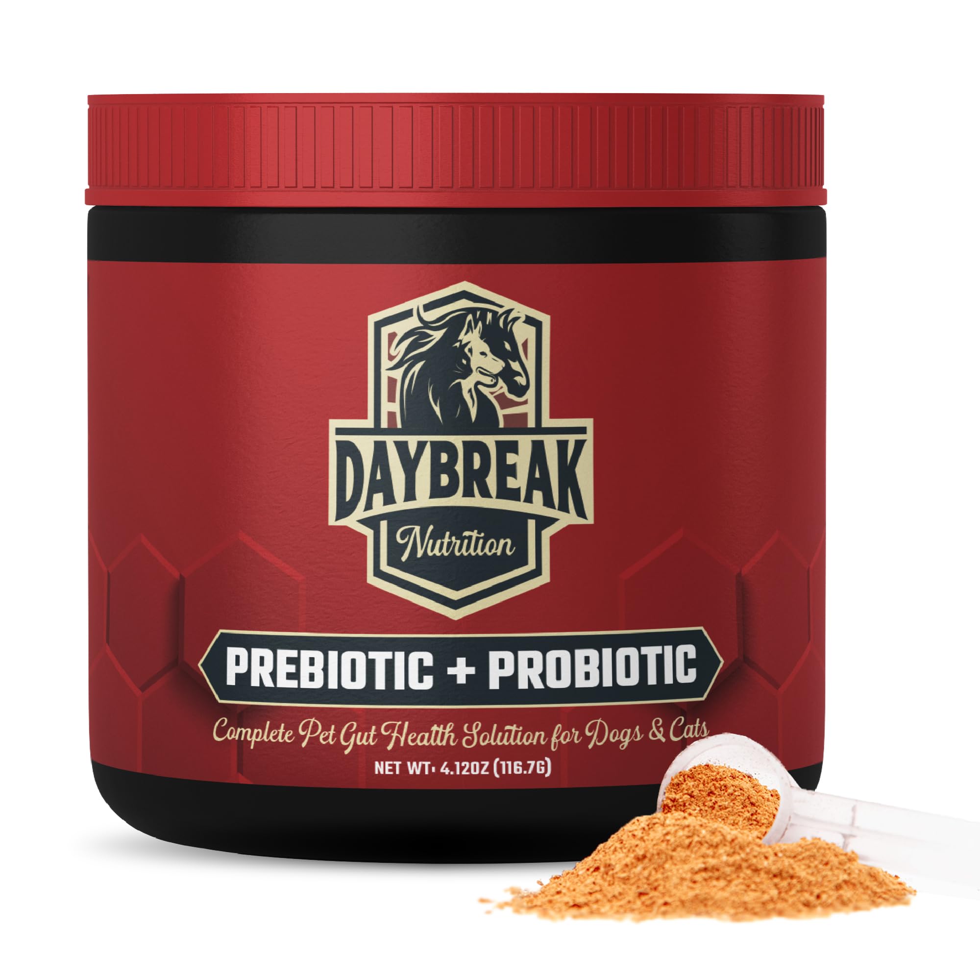 Probiotics for Cats & Dogs - 6 Billion CFU Prebiotic & Probiotic Powder - 8 Strains Pet Digestive Support - Gut Health Supplemen