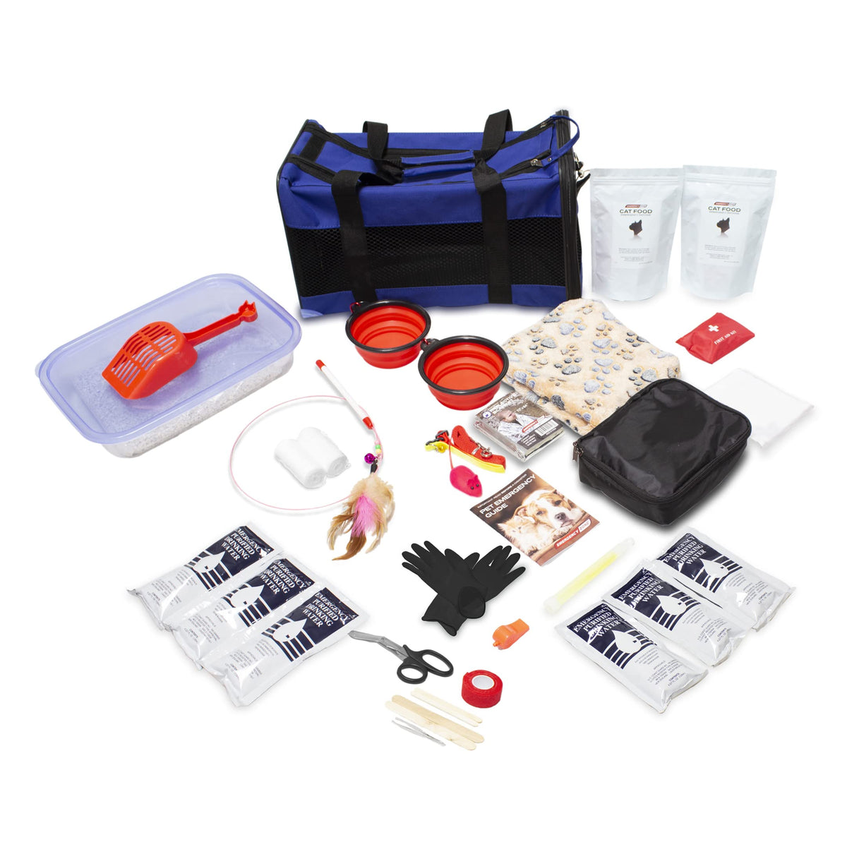 Emergency Zone - Cat Emergency Survival Kit - Bug Out, Emergency, Travel Kits, First Aid - Deluxe