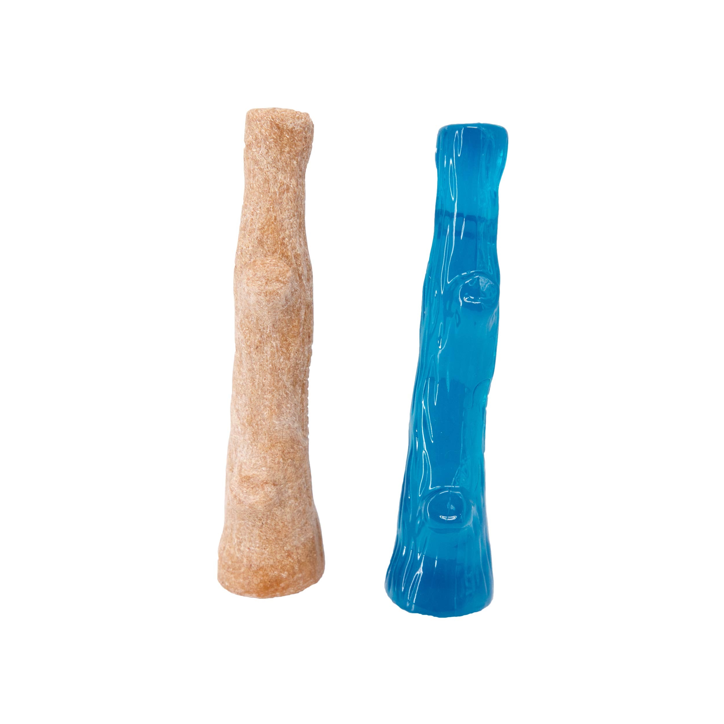 Petstages Dogwood Puppy Durable Dog Chew Toys, Real Wood & Teething Bone, 2-Pack, Small