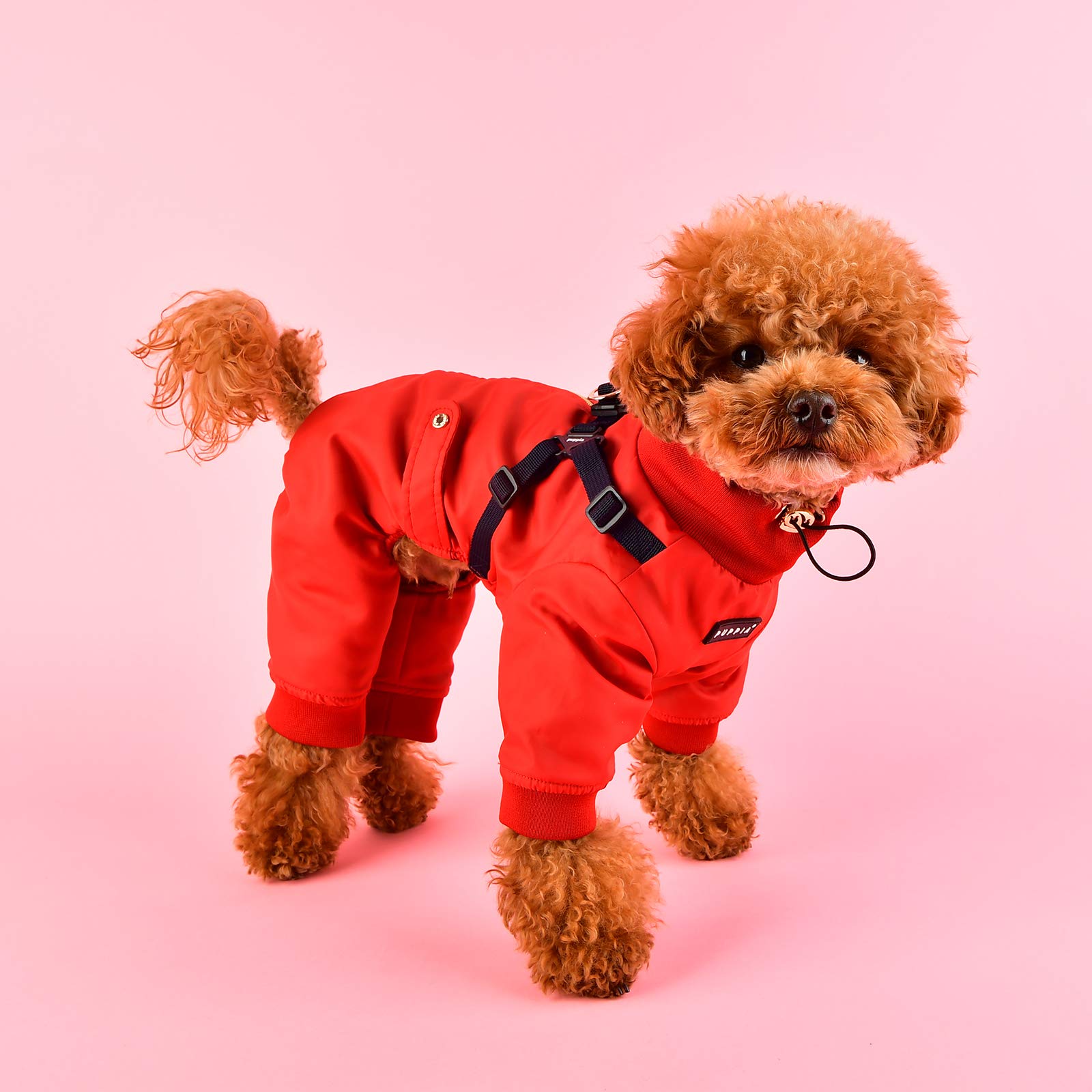 Puppia Garnet Jumpsuit - Red - Xx-Large