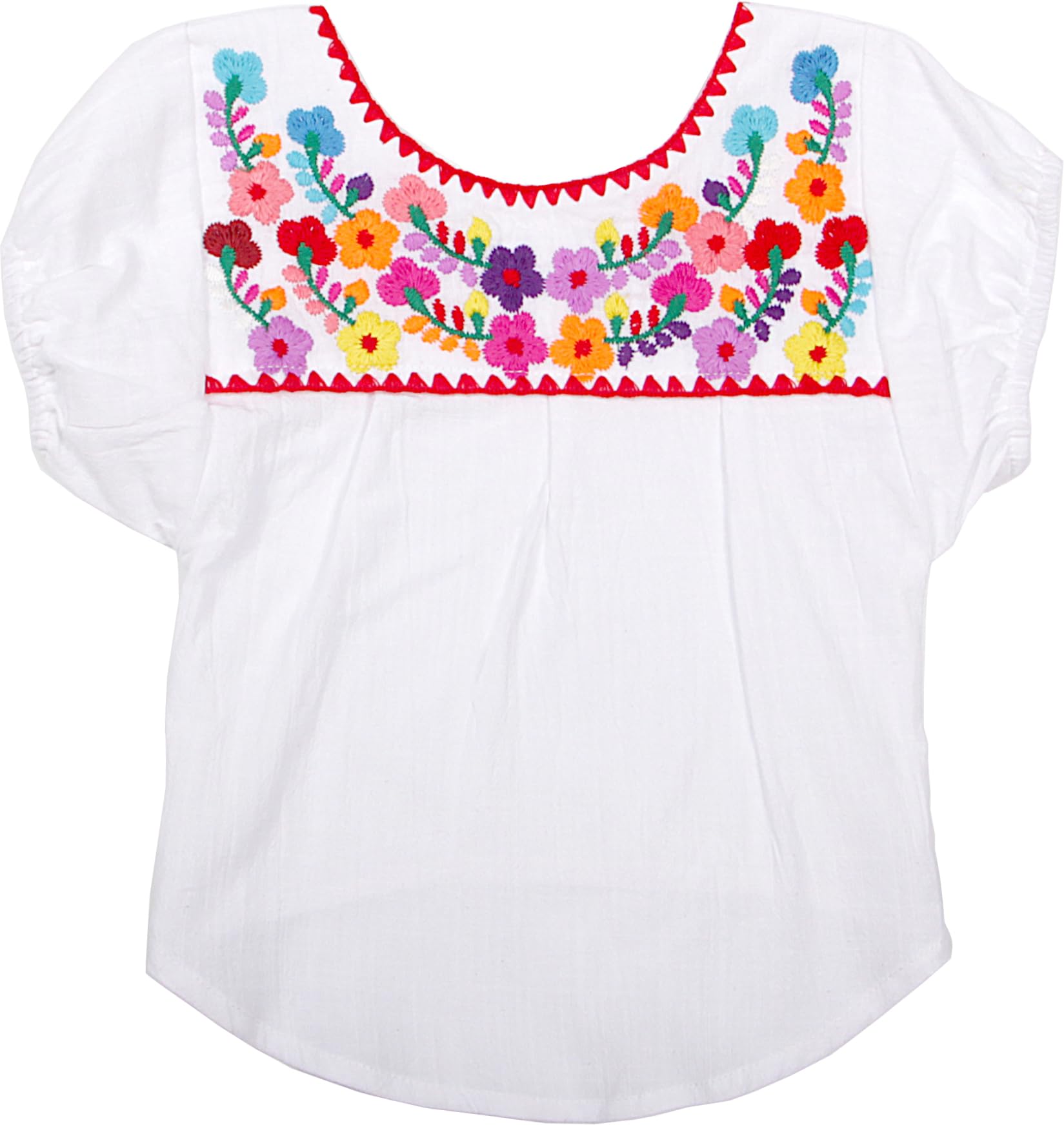 Yzxdorwj Embroidered Dog Shirts Mexican Pet Clothing Floral Colorful Cute Boho Soft Cotton T Shirt For Pet Dog Cats (M, Bb-Wr)