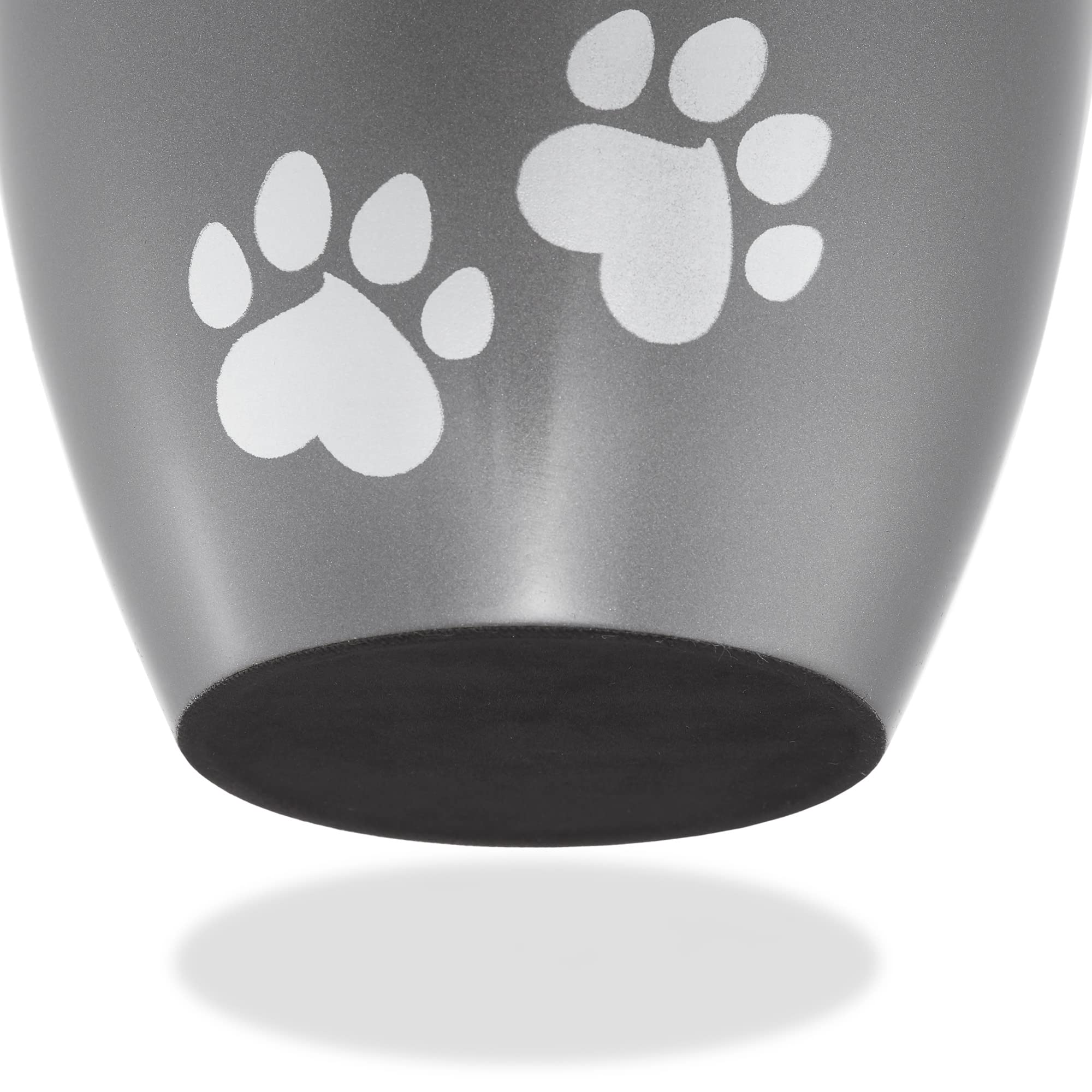 Reminded Pet Cremation Urns for Dog and Cat Ashes, Memorial Paw Print Urn - Large Up to 110 Pounds Gray