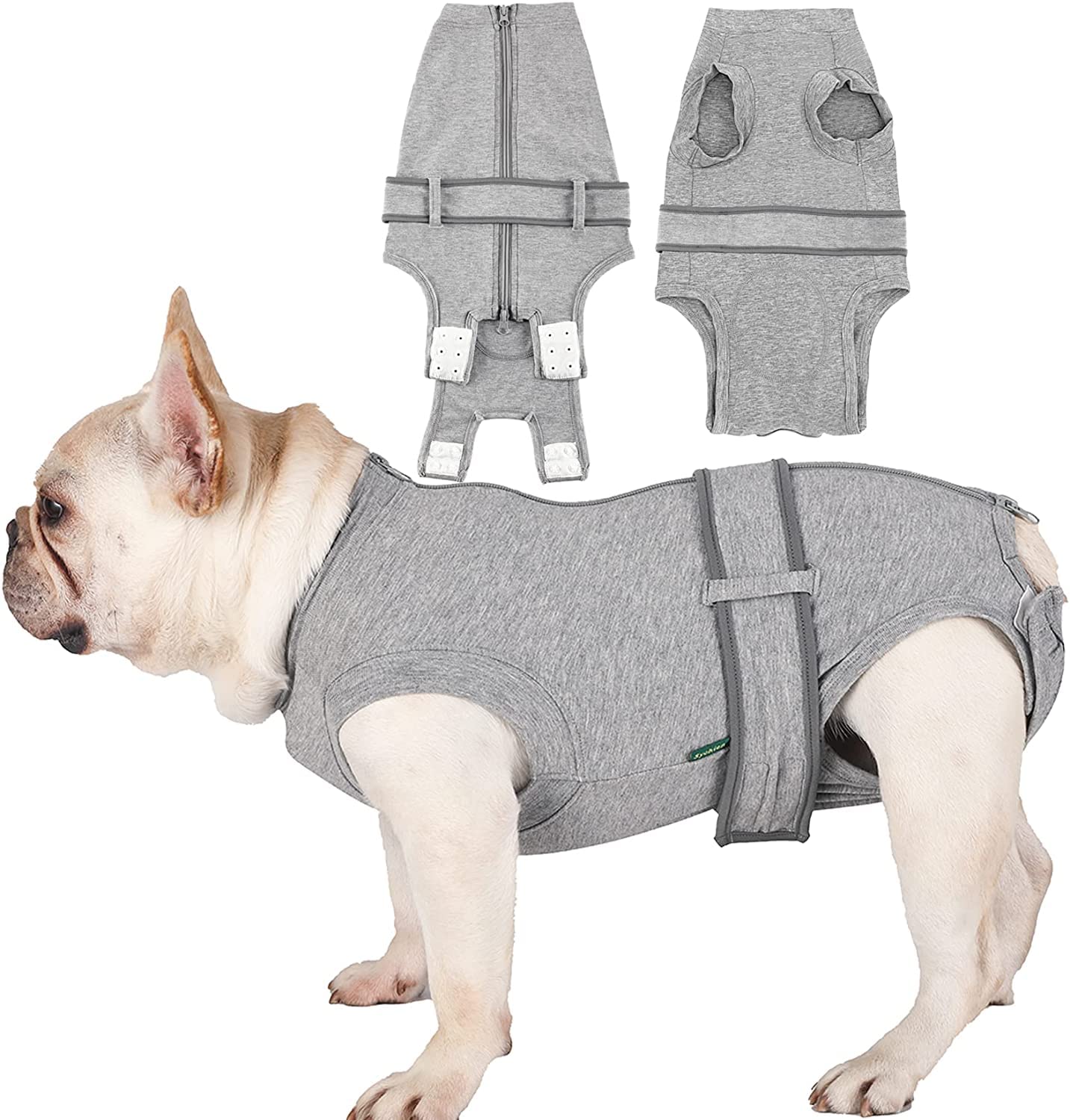 Sychien Dog Recovery Suit,Combed Cotton Male Neuter Female Spay Surgery Recovery Large Suit,Full-Body Protection Surgical Shirt,