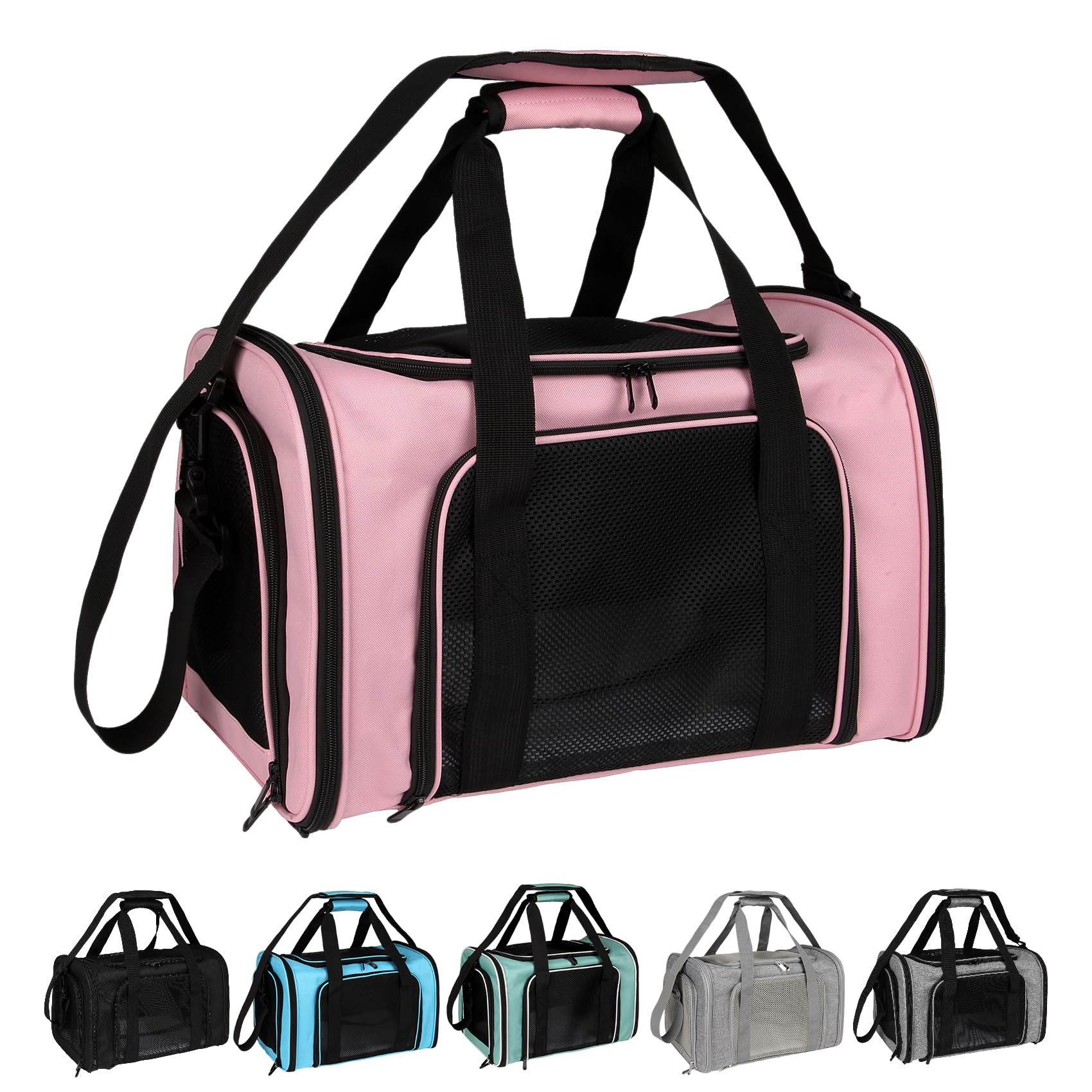 Top tasta Dog Cat Carrier Pet Carriers for Small Medium Large Cats Dogs Carrier Soft Sided Small Puppy Carrier Purse 15 lbs Port