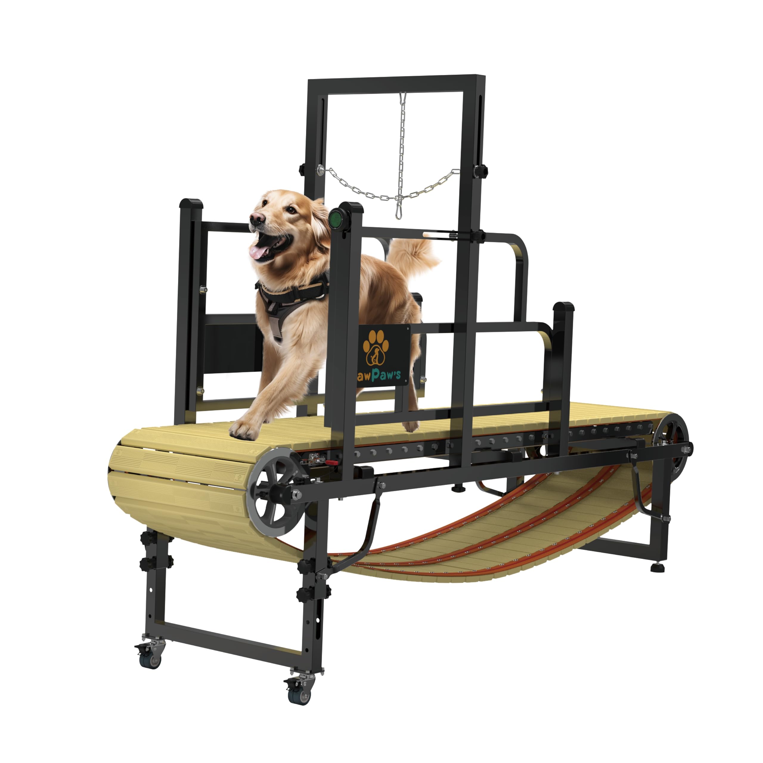 Pawpaw'S Dog Treadmill For Large Dogs, Medium Dogs With Brake. Dog Slatmill For Healthy & Fit Dog Life, Dog Treadmill For Indoor