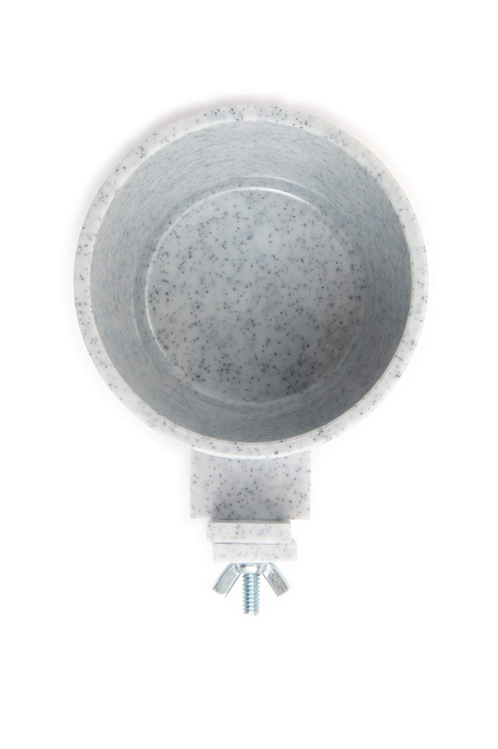 Lixit Quick Lock Cage Bowls for Small Animals and Birds. (10oz Pack of 2, Granite)