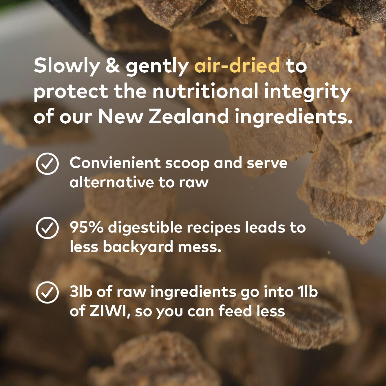 ZIWI Peak Air-Dried Dog Food - Lamb - All Natural, High Protein, Grain Free, Limited Ingredient w/ Superfoods (16oz)