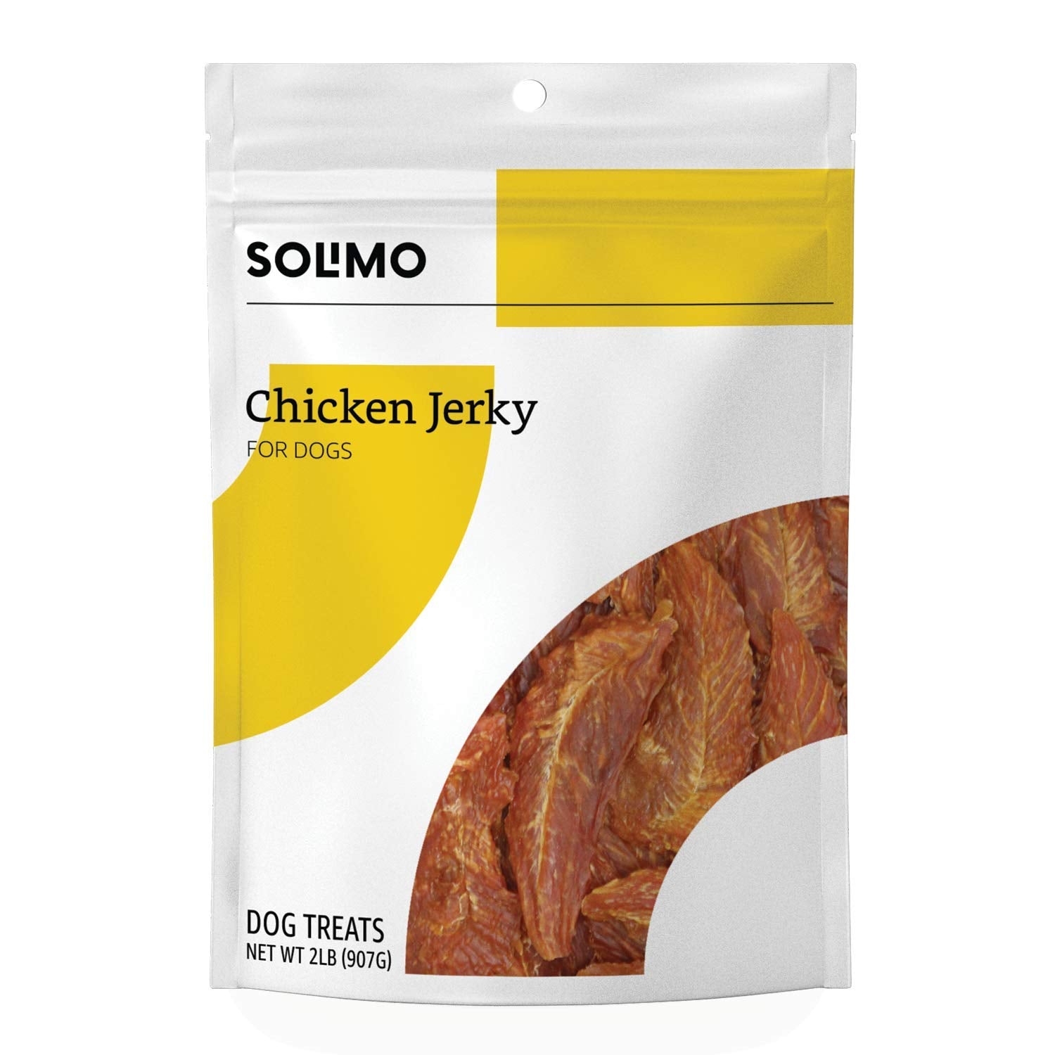 Amazon Brand - Solimo Chicken Jerky Dog Treats, 2 pounds (Packaging May Vary)