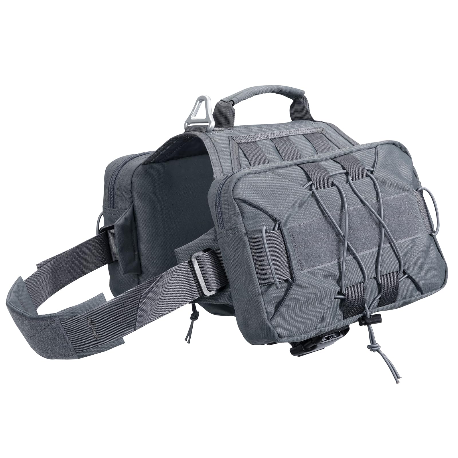 Excellent Elite Spanker Dog Pack Dog Saddle Bag Backpack For Camping Hiking Medium & Large Dog With 2 Capacious Side Pockets (M,