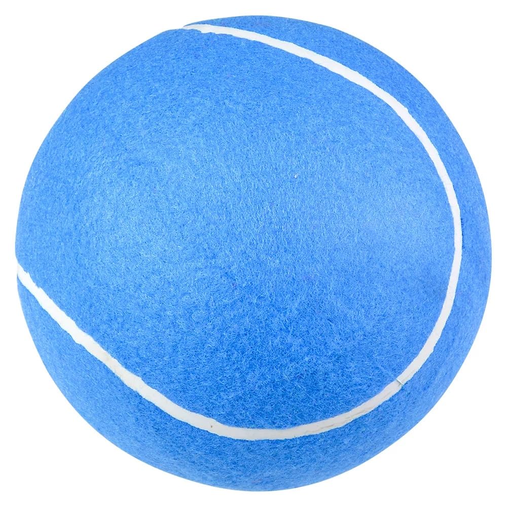 Henry Dots 8-Inch Jumbo Dog Tennis Balls - For Adults Or Pets Playing Balls - Includes An 8'' Ball Pump - Set Of 4 Colors (Red,