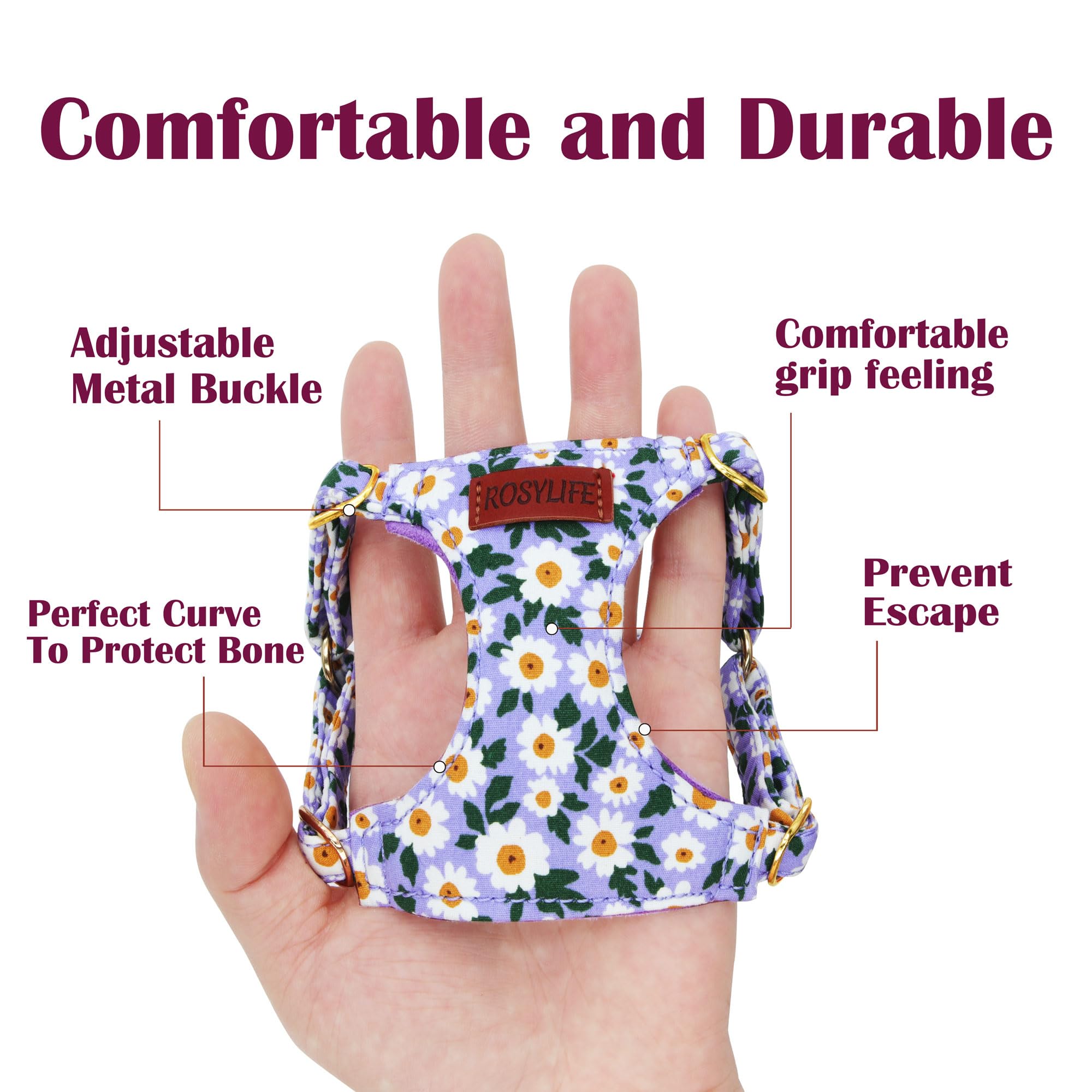 No Pull Dog Harness Adjustable Small Dog And Leash Set, Lightweight And Soft Dog Harness No Choke Escape Proof Pet Harness Vest