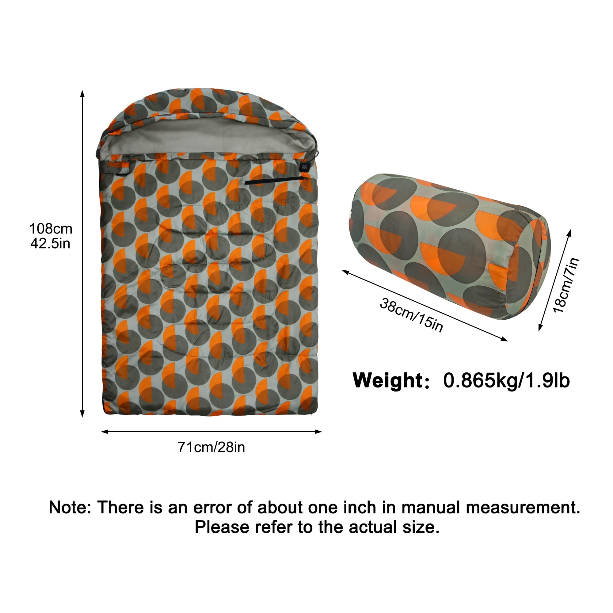 Geerduo Heating Dog Sleeping Bag, Waterproof Warm Packable Dog Bed Mat With Storage Bag For Indoor Outdoor Travel Camping Hiking