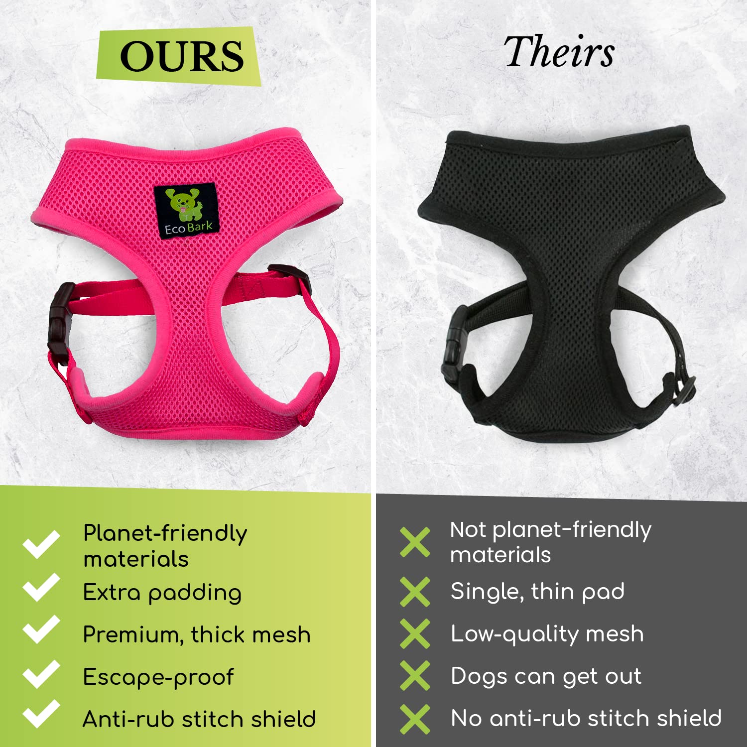 Classic Dog Harness Innovative Mesh No Pull No Choke Design Soft Double Padded Breathable Vest For Eco-Friendly Easy Control Wal