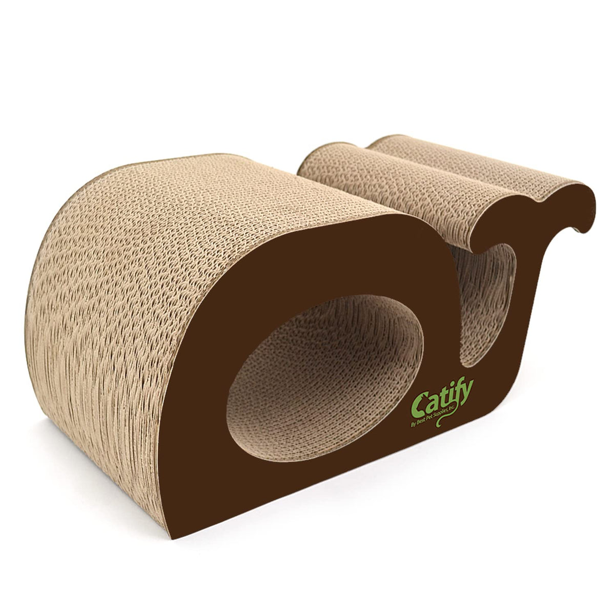 Best Pet Supplies Corrugated Cardboard Cat Scratcher Refill Pads, Lounger, And Fun Interactive Scratching Boards, Claw Safe, Dur