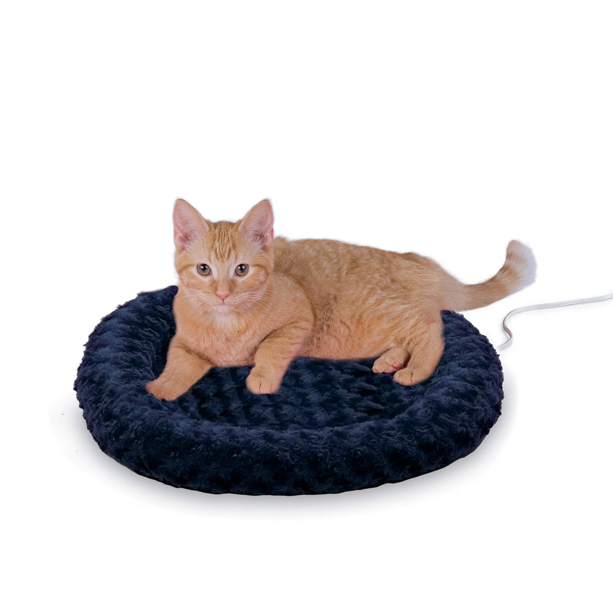 K&H Pet Products Thermo-Kitty Fashion Splash Indoor Heated Cat Bed, Heated Bed For Dogs Or Cats With Removable Waterproof Heater