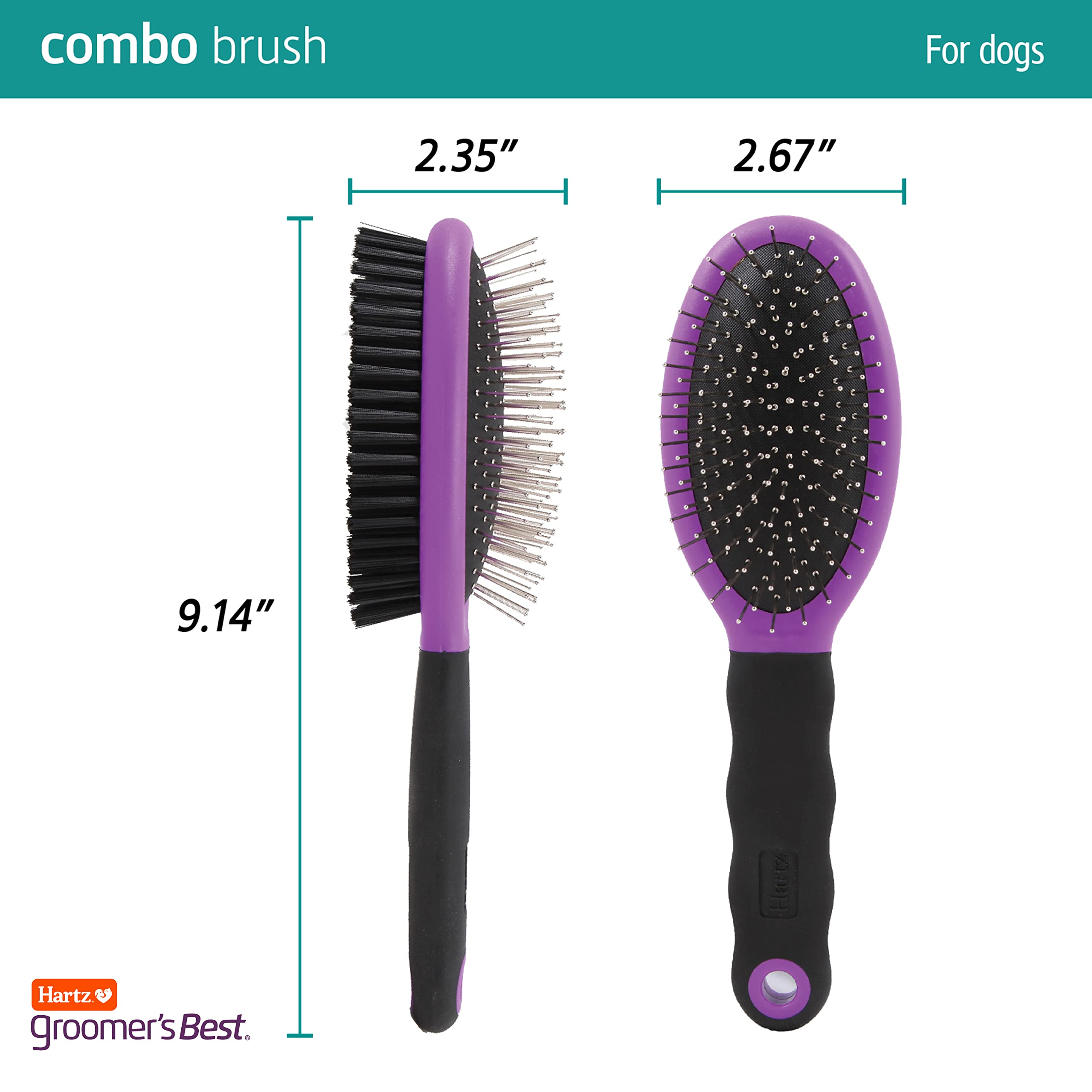 Hartz Groomer'S Best Combo Dog Brush, Multi-Colored
