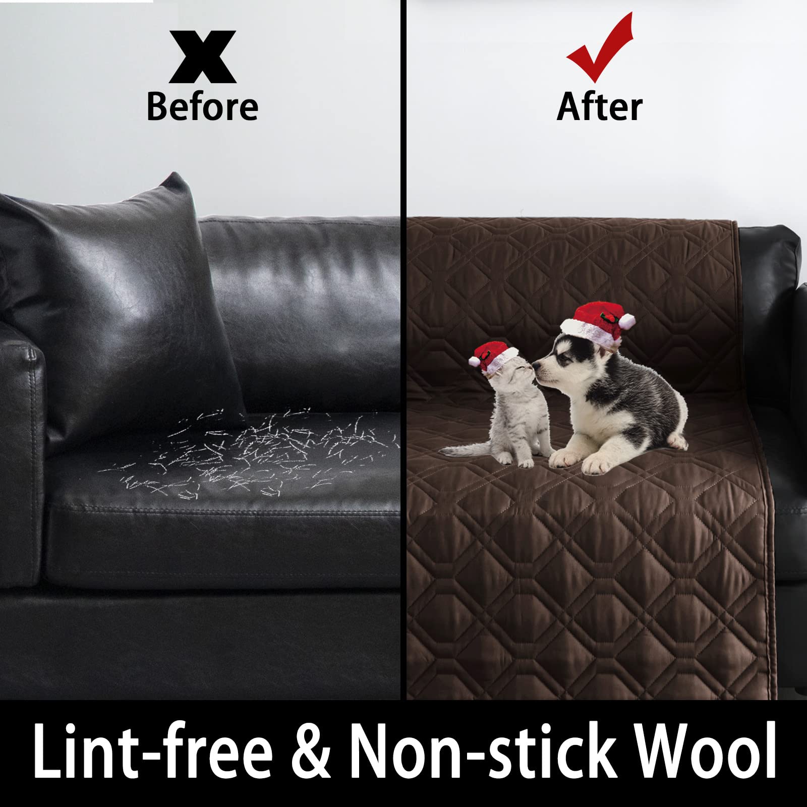 Topthumbs 100% Waterproof Dog Bed Cover 86X82 Inch Reversible Changing Pad Reusable Camping Mat For Kids/Pet/Dog/Cat Washable Geometric Embroidery Blanket Patchwork Rainbow Dog Paw Printed+Gray