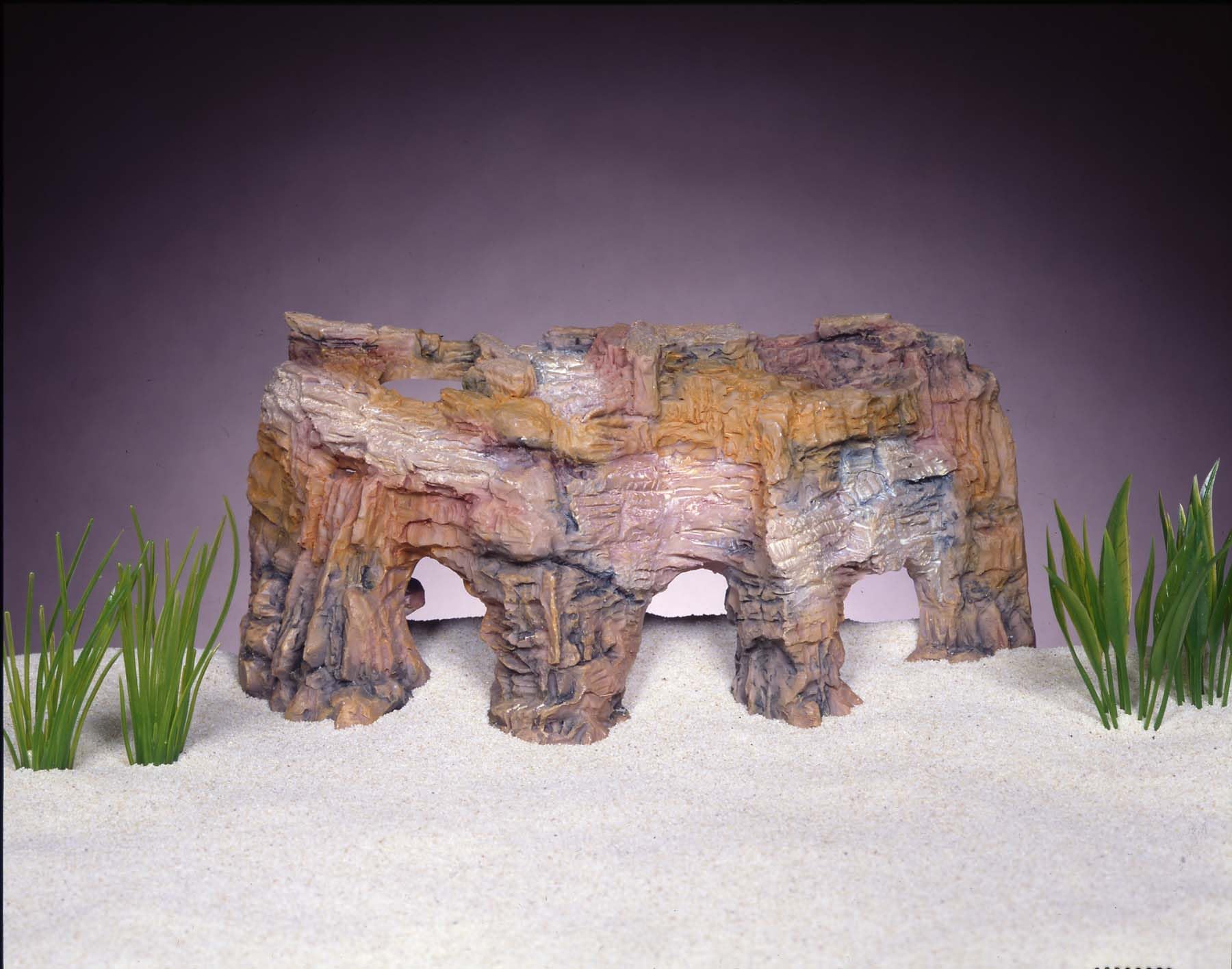 Penn-Plax Grotto Natural Rock Cave Hide Out - Cliff Decoration For Terrarium And Aquarium - For Reptiles, Amphibians, Fish, And Other Small Animals – Medium Size Corner (Rr702)