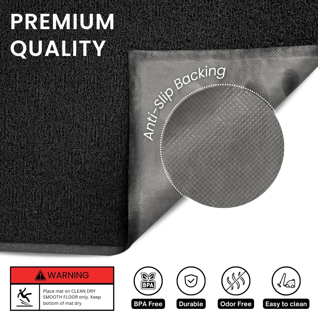 Andalus Small Cat Litter Mat, Pack of 1 - Waterproof, Non-Slip & Easy to Clean Cat Litter Box Mat for Extra Efficient Pet Litter