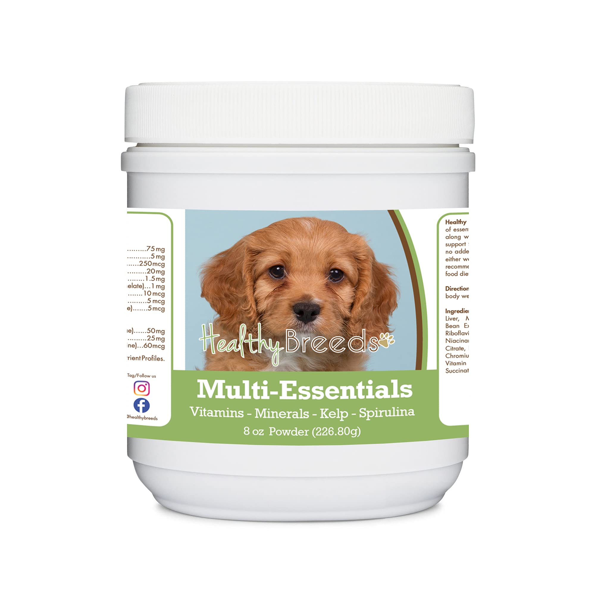 Healthy Breeds Cavapoo Multi-Essentials Powder for Dogs - an Ideal Supplement of Vitamins, Minerals & Antioxidants for Your Dog 