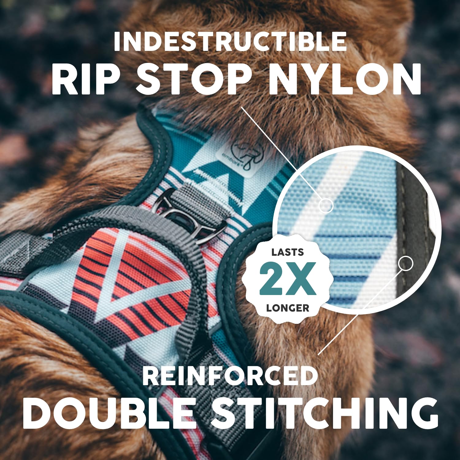 Embark Urban Dog Harness, No Pull Dog Harness With 2 Leash Clips, Dog Harness For Large Dogs No Pull. Front & Back With Control Handle, Adjustable Black Dog Vest, Soft & Padded For Comfort