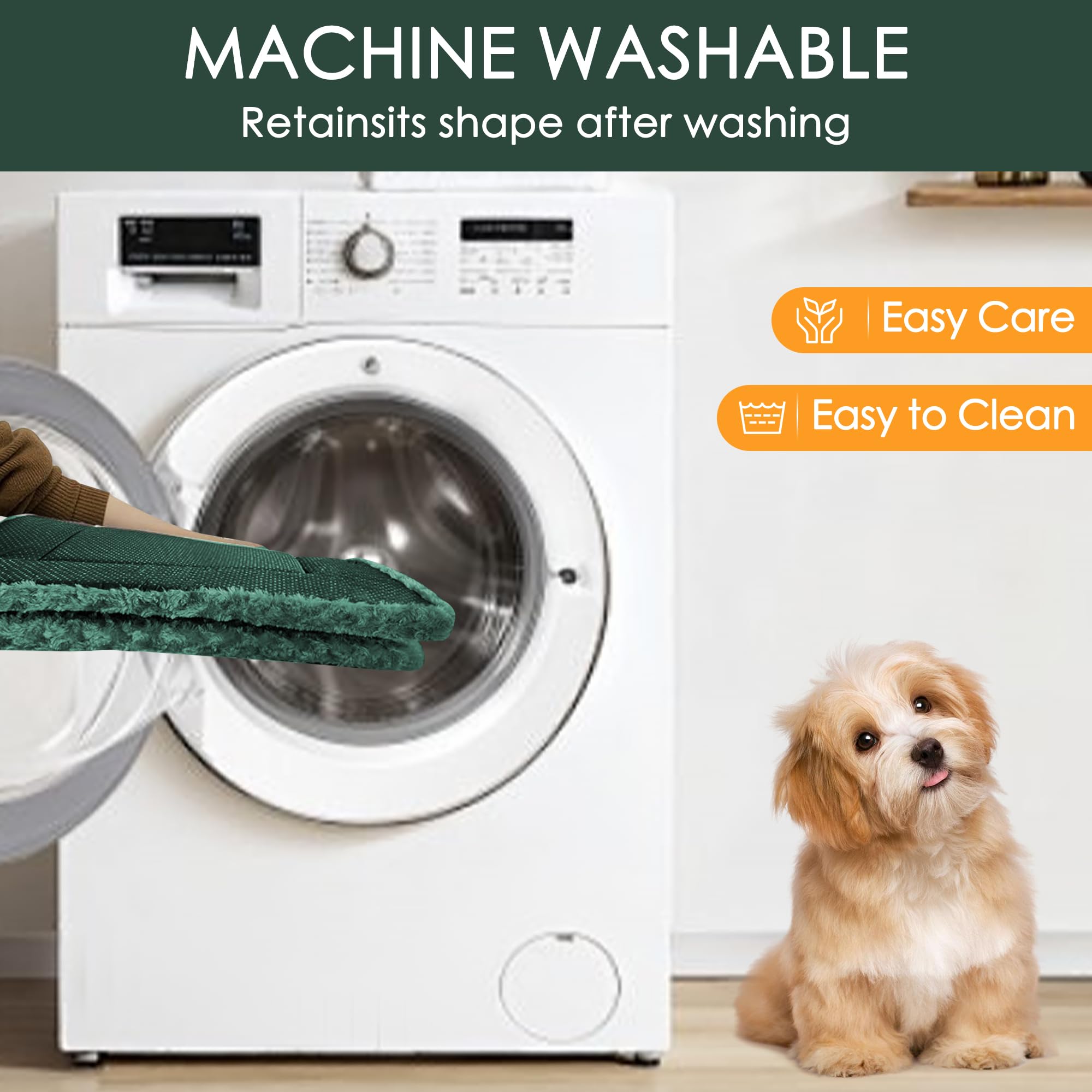 Dog Beds For Medium Dogs - Chew Proof, Plush Mats Designed For Crates & Kennels, Durable And Comfortable For Travel Or Home Use,