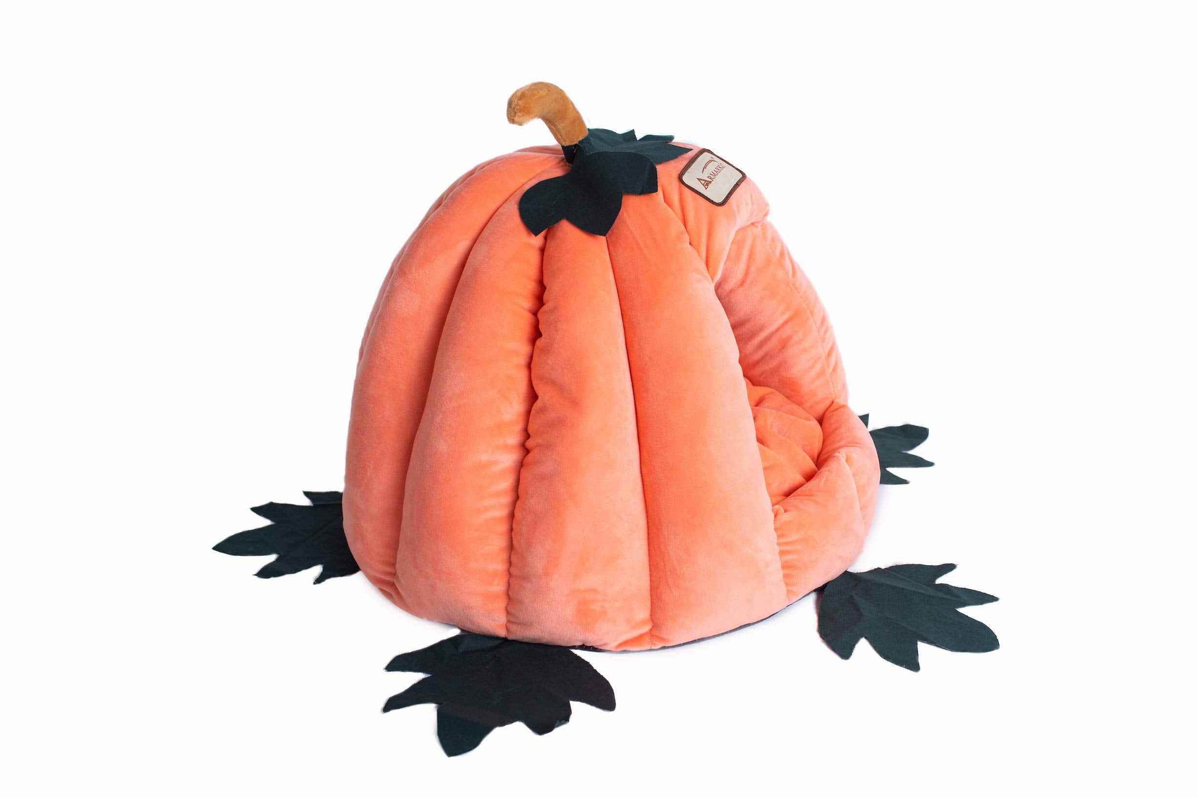 Armarkat Cat Bed Model C85CCS Pumpkin Shape, Orange, 20 x 20 x 16