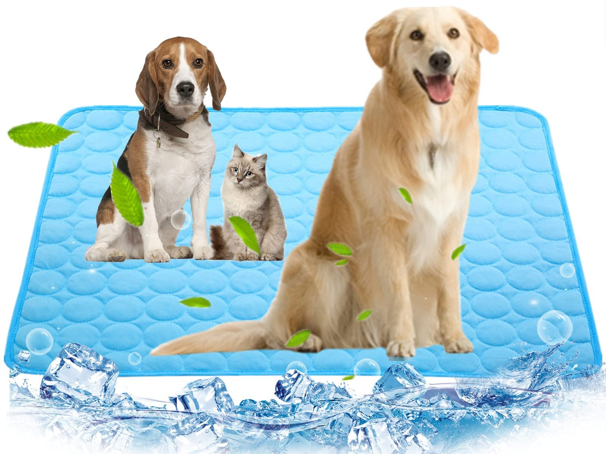 Dog Cooling Mat, Pet Cooling Mat For Dogs No Water Or Electricity Needed Dog Cooling Pad For Kennels, Crates, Cars, Indoor & Out