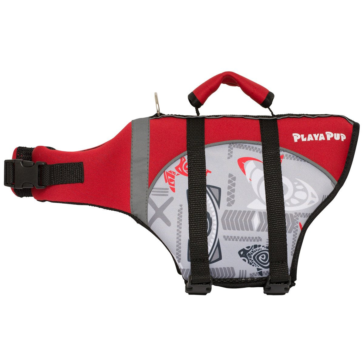 PlayaPup Dog Life Jacket, Tribal Shark Falcon, XX-Small