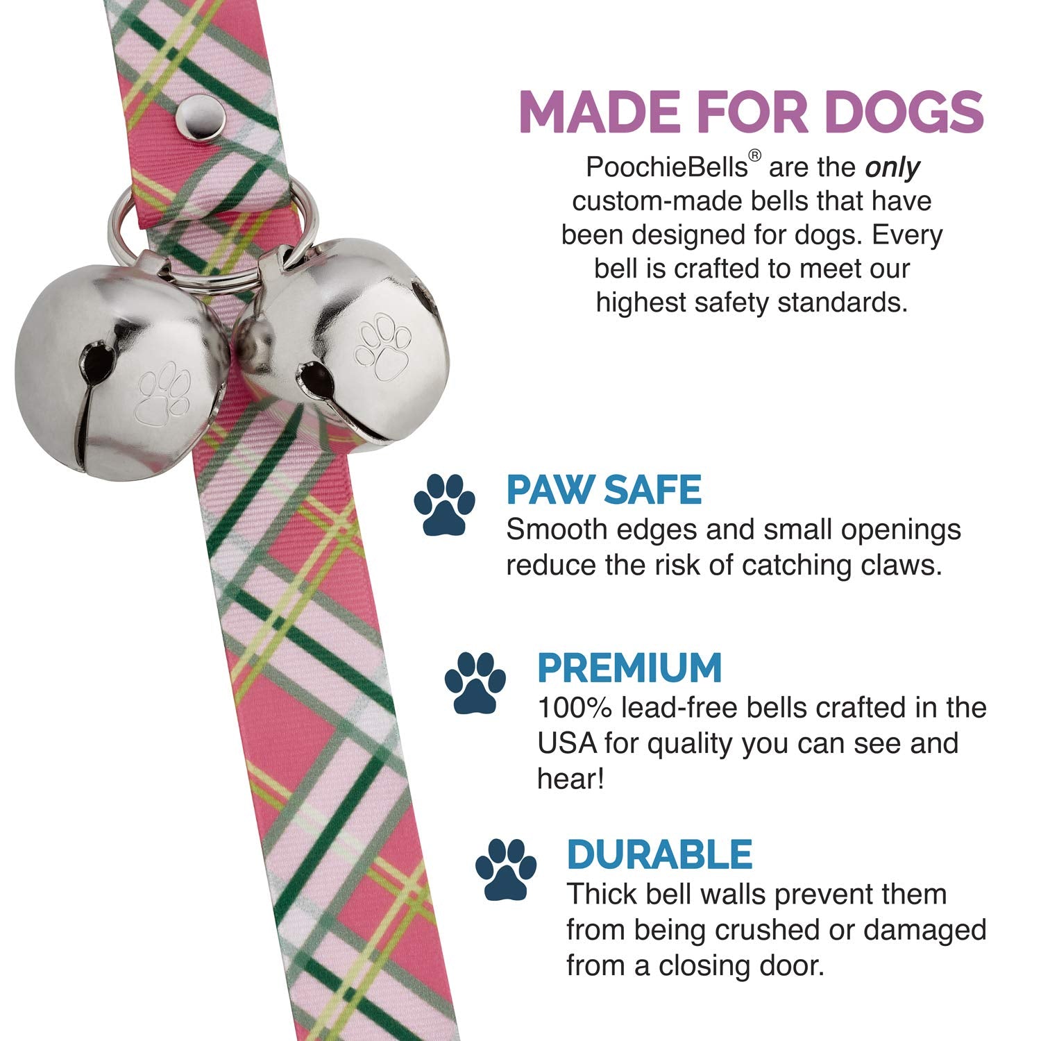 Poochiebells The Original Dog Potty Doorbell, Dog Bells For Potty Training & Puppy Housebreaking, Potty Train Your Dog In Days, Made In America, Spring Fling