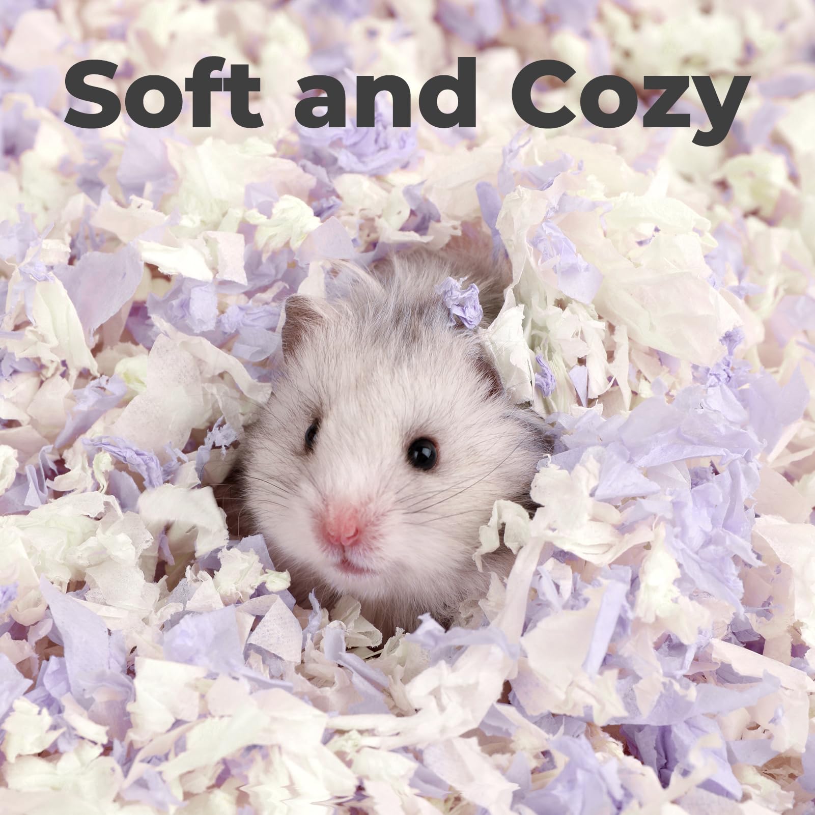 Mini&Moe Hamster Bedding 25 Liters: Dust-Free And Odor Control Moisture Absorbent Natural Paper Small Pet Bedding - For Guinea P