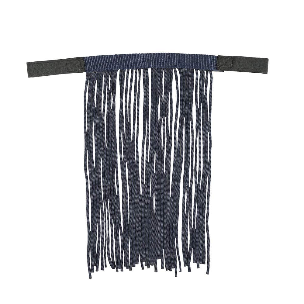 HORZE Lightweight Nylon Fringe Fly Veil - Easily Attaches to Halter - Peacoat Dark Blue - Horse