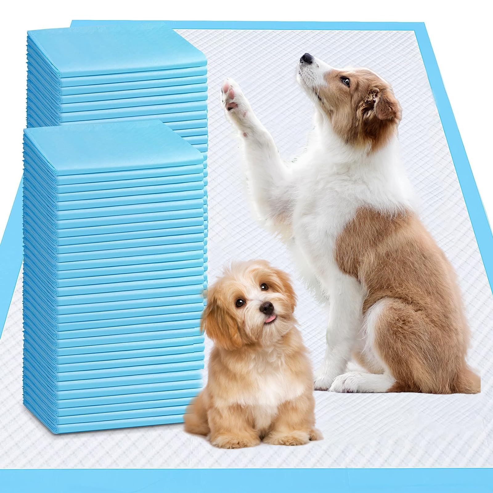 XXXL Puppy Pee Pads for Dogs 31x47 40 Count, Pee Pads Extra Large, Leak-Proof & Super Absorbent Dog Pee Pads, Thicken Disposable