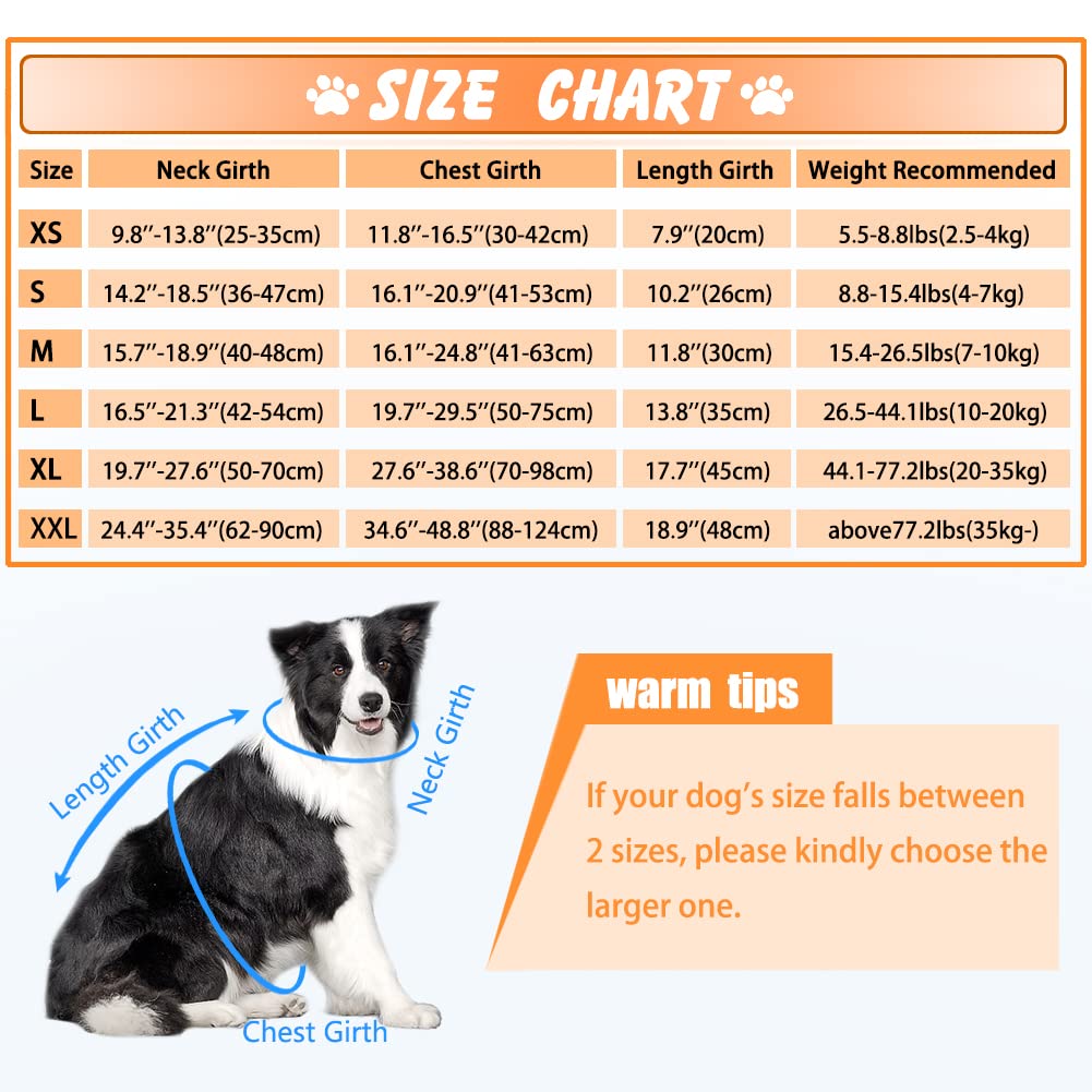 Emust Life Vests For Dogs, Lightweight Small/Medium/Large Dog Life Preserver For Swimming/Boat/Water, Orange, Xl