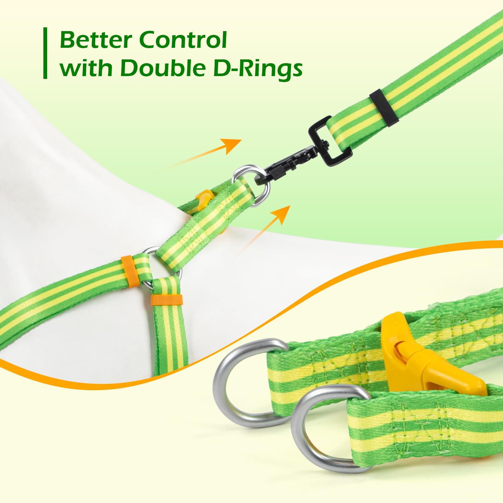 Tiffpaws Stripe Step In Dog Harness For Small Dogs, Freedom Nylon Dog Halter Vests, Lightweight And Escape Proof Puppy Harness,