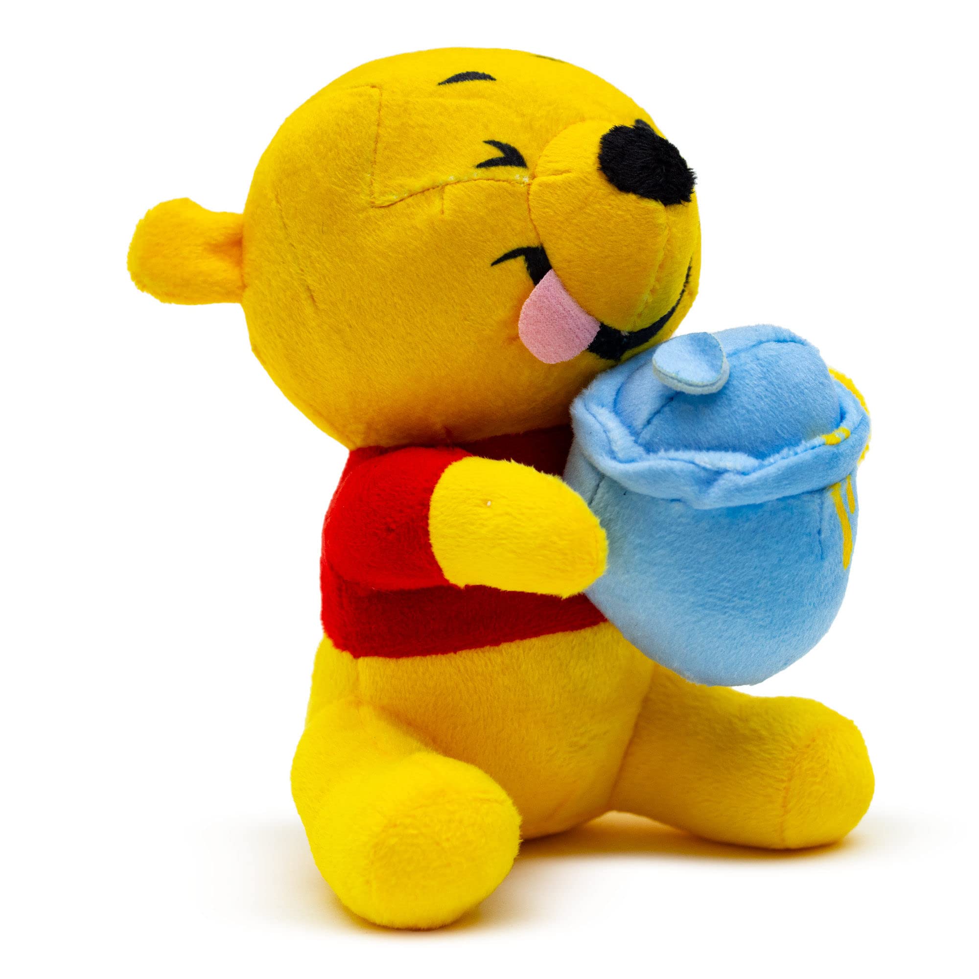 Buckle-Down Disney Dog Toy, Winnie The Pooh Winking Hunny Pot Sitting Pose Pet Toy, Plush