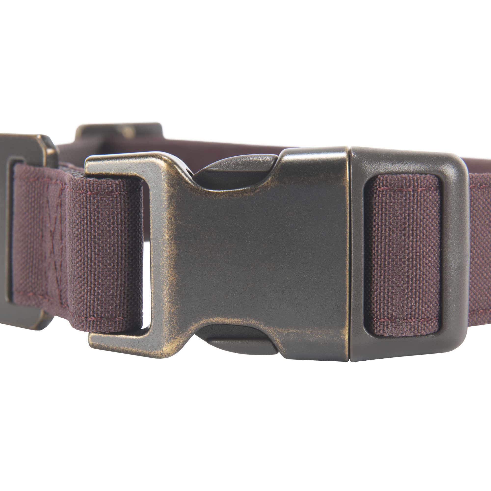 Carhartt Nylon Duck Dog Collar, Fully Adjustable Durable 2-Ply Cordura Nylon Canvas Collars For Dogs, Deep Wine, Medium