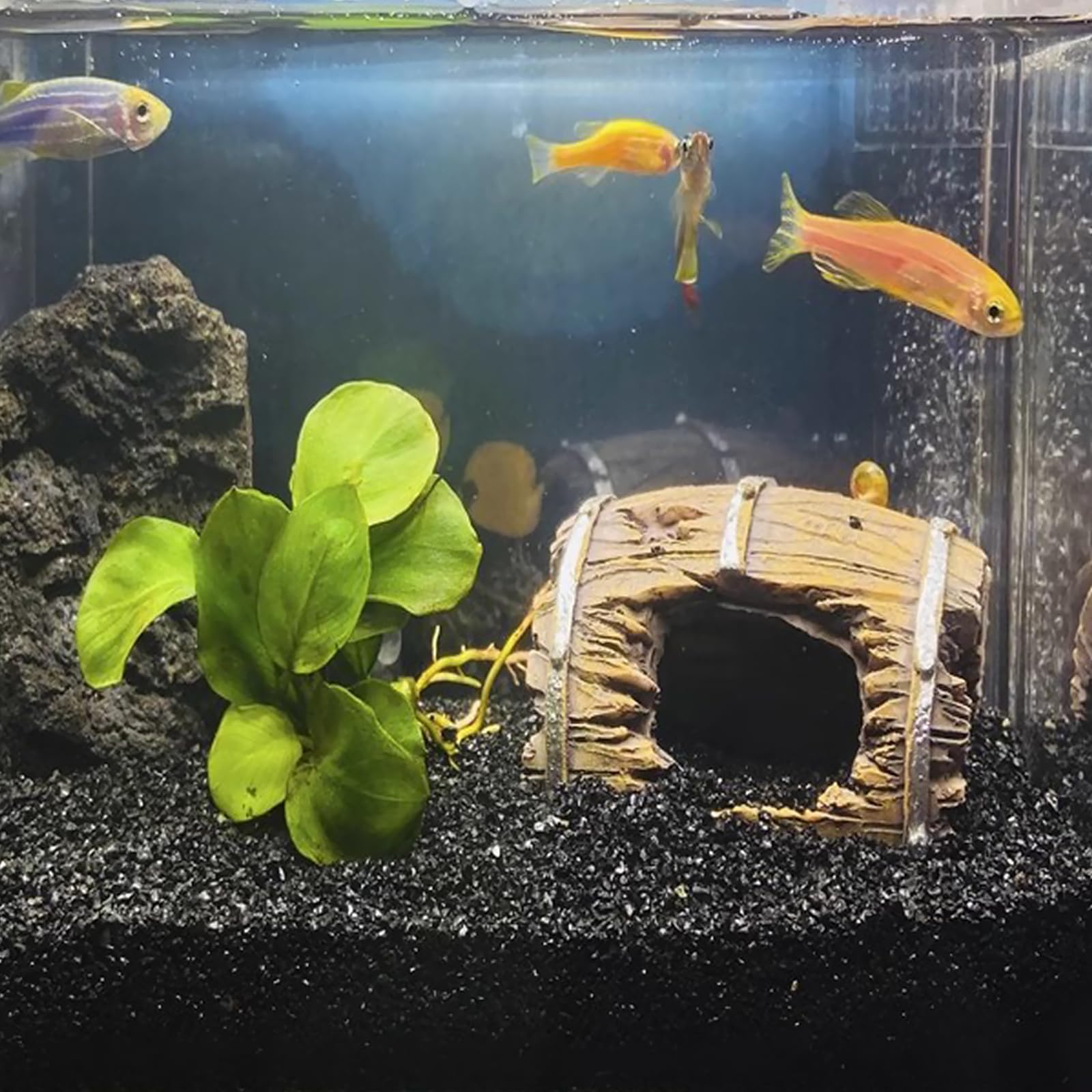 FANTIAN 10 lbs Black Aquarium Silica Sand. Decorative Aquarium Gravel Substrate for Fish Tank, Plants Potted, Fire Pits, Candle,