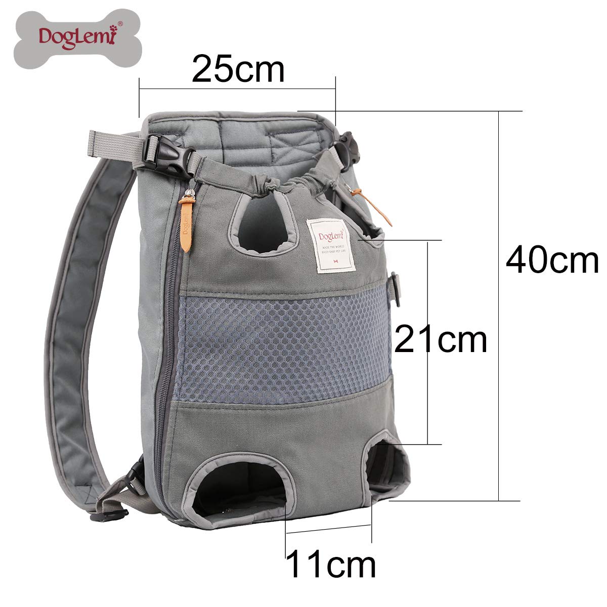 Dog Carrier Backpack - Legs Out Front - Facing Pet Carrier Backpack for Small Medium Large Dogs, Airline Approved Handsa - Canva
